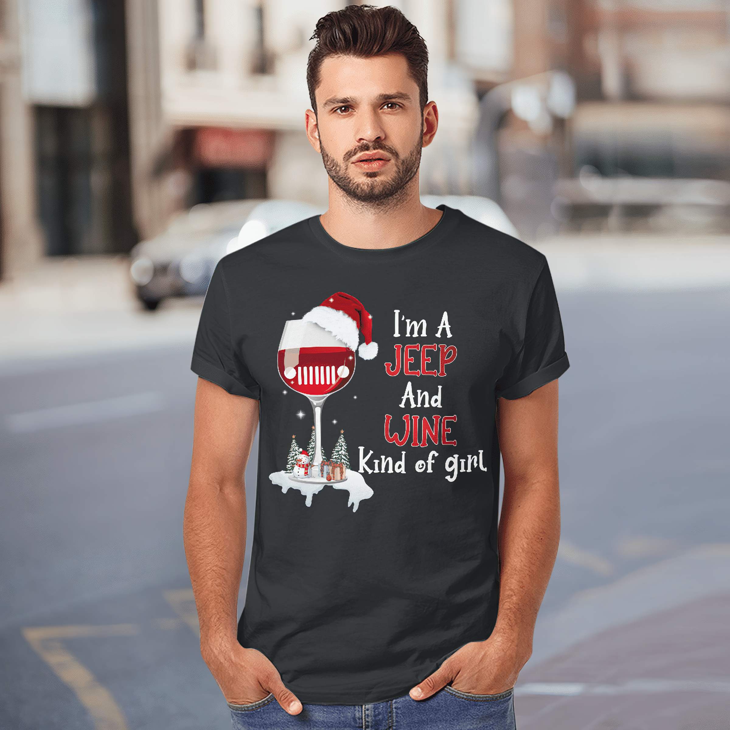 wine-jeep-christmas-t-shirt