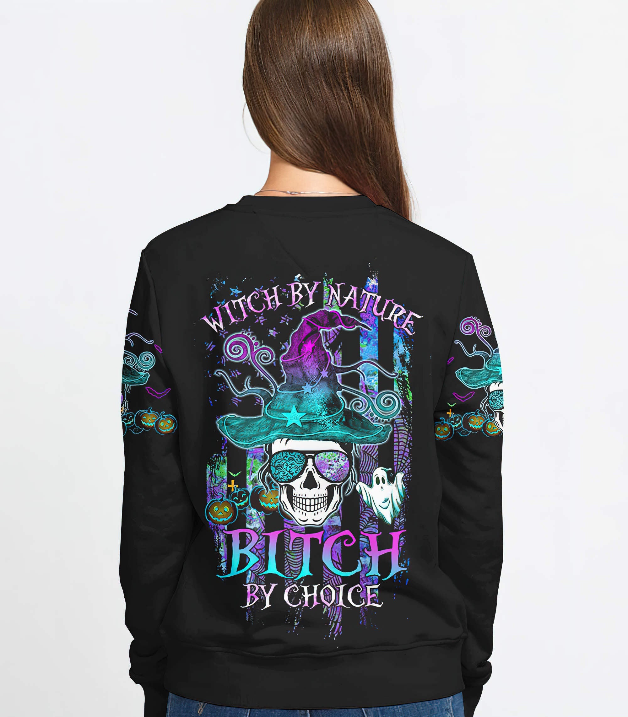 witch-by-nature-messy-bun-skull-all-over-print-sweatshirt