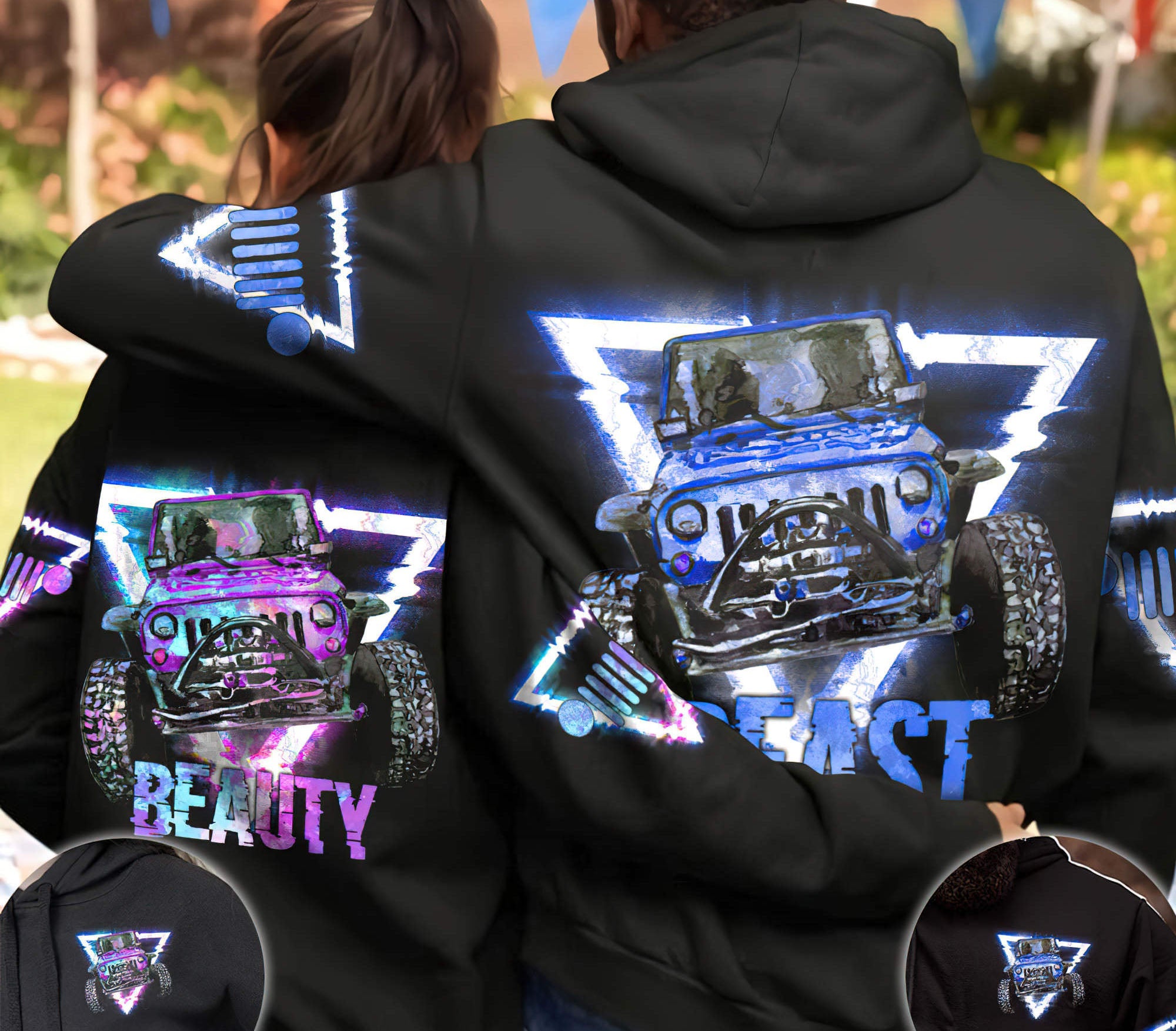 jeep-beast-beauty-triangle-couple-hoodie