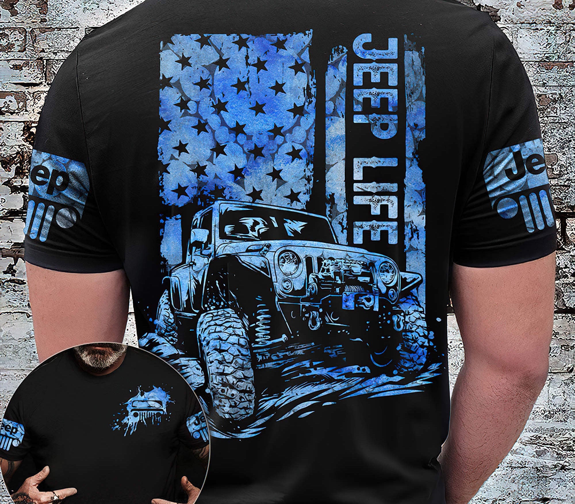 jeep-life-flag-blue-t-shirt