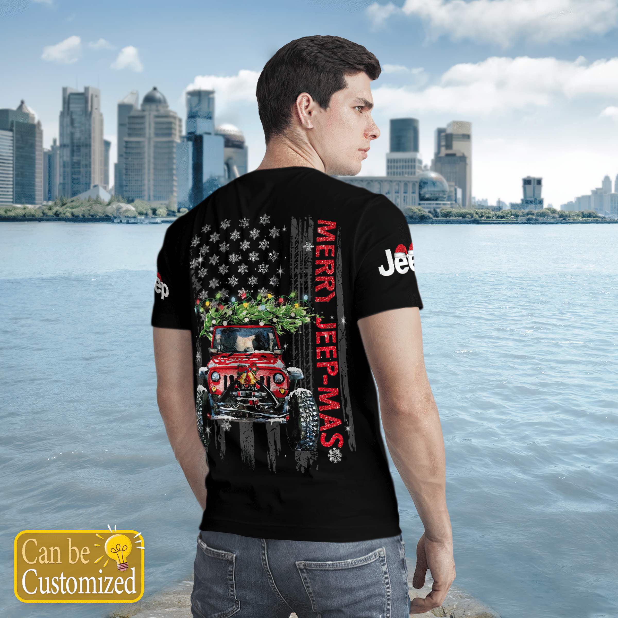 singing-jeep-christmas-t-shirt