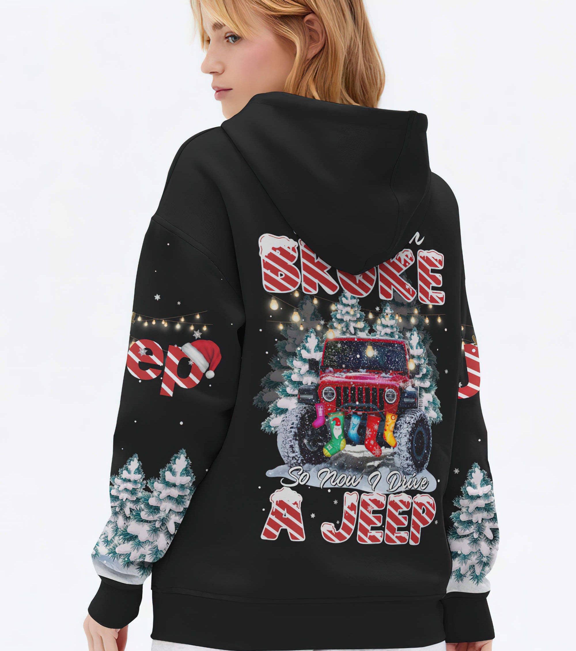 my-sleigh-broke-red-jeep-1-hoodie