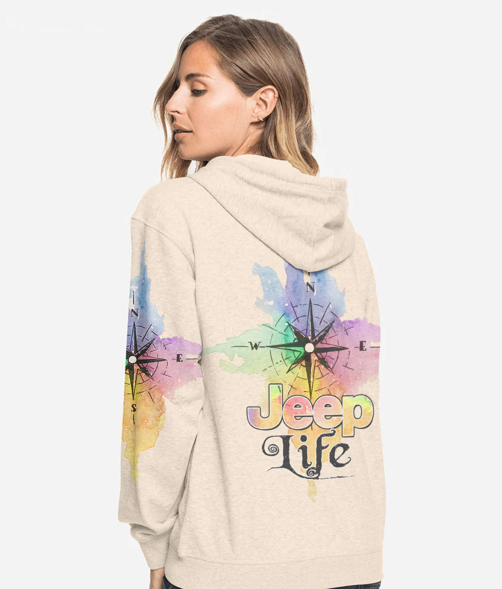 jeep-life-watercolor-compass-hoodie