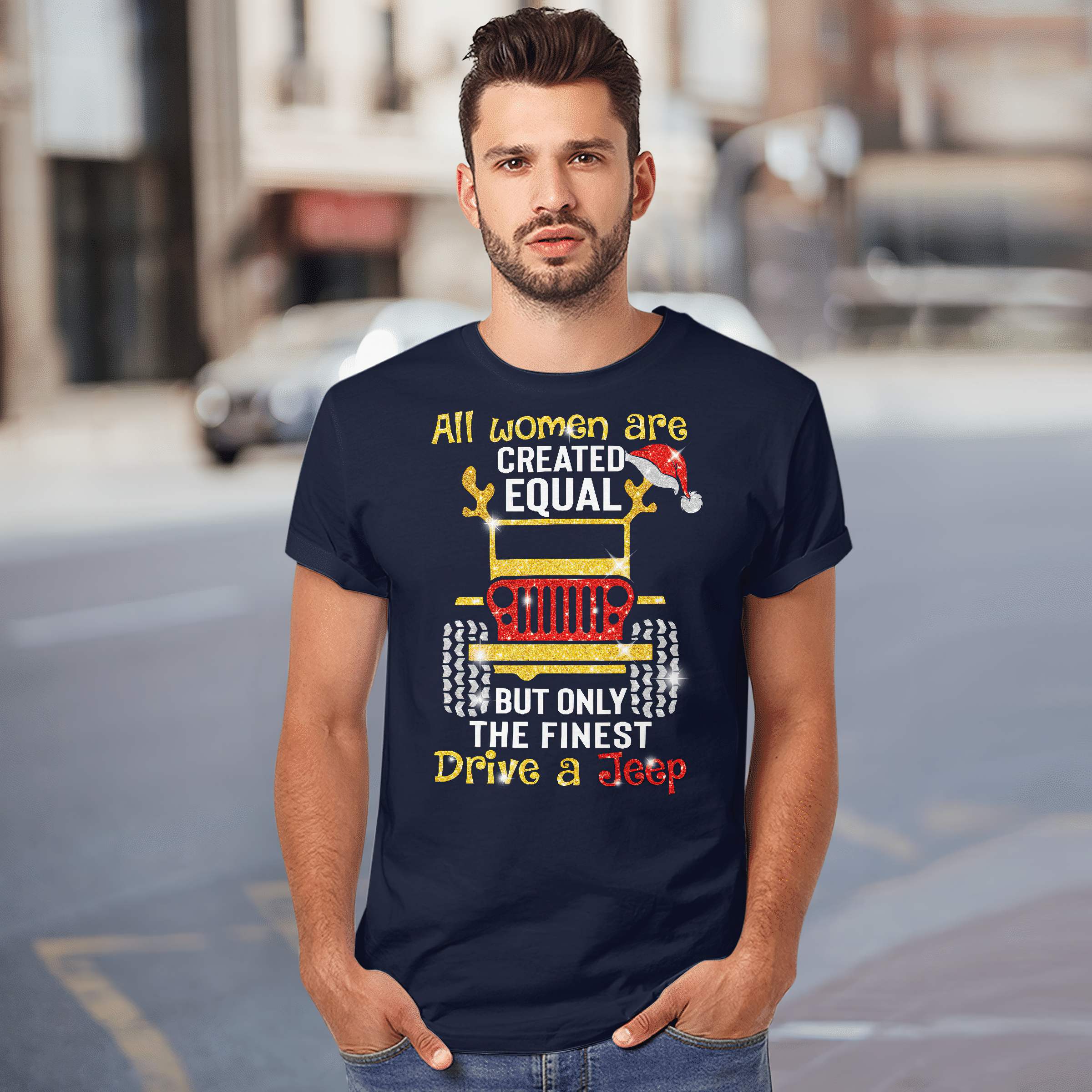 equal-jeep-christmas-t-shirt