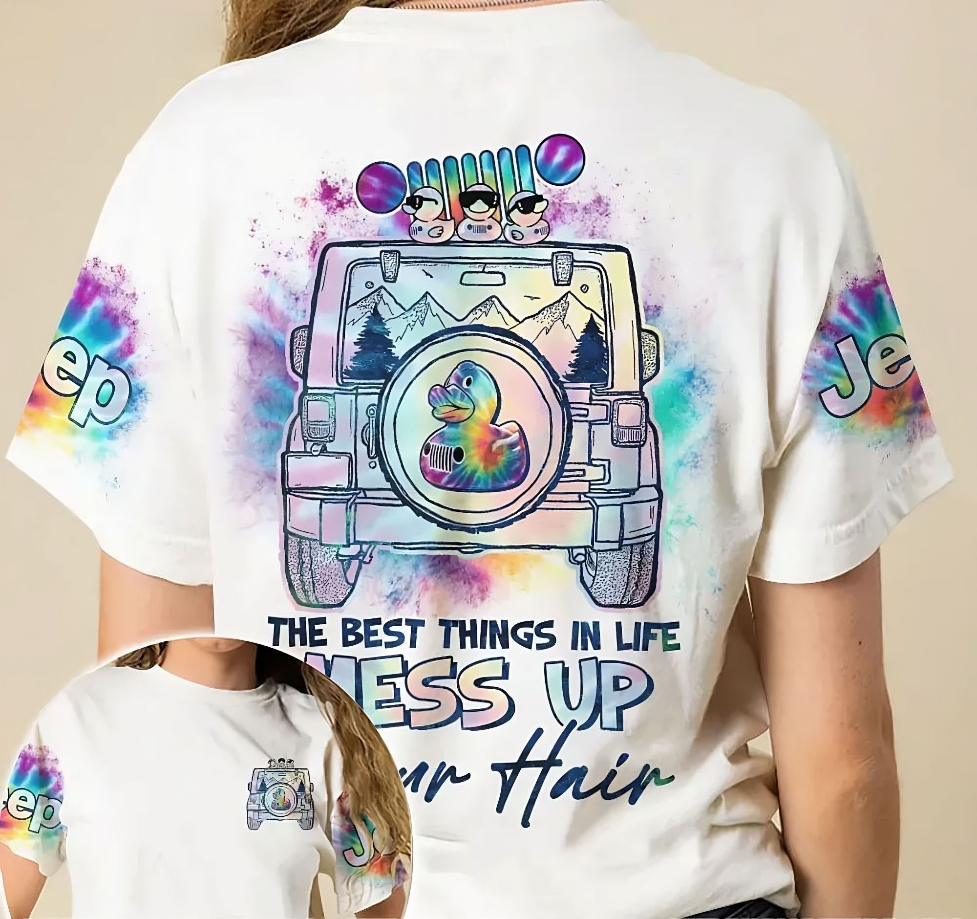 the-best-things-in-life-duck-jeep-all-over-print-t-shirt