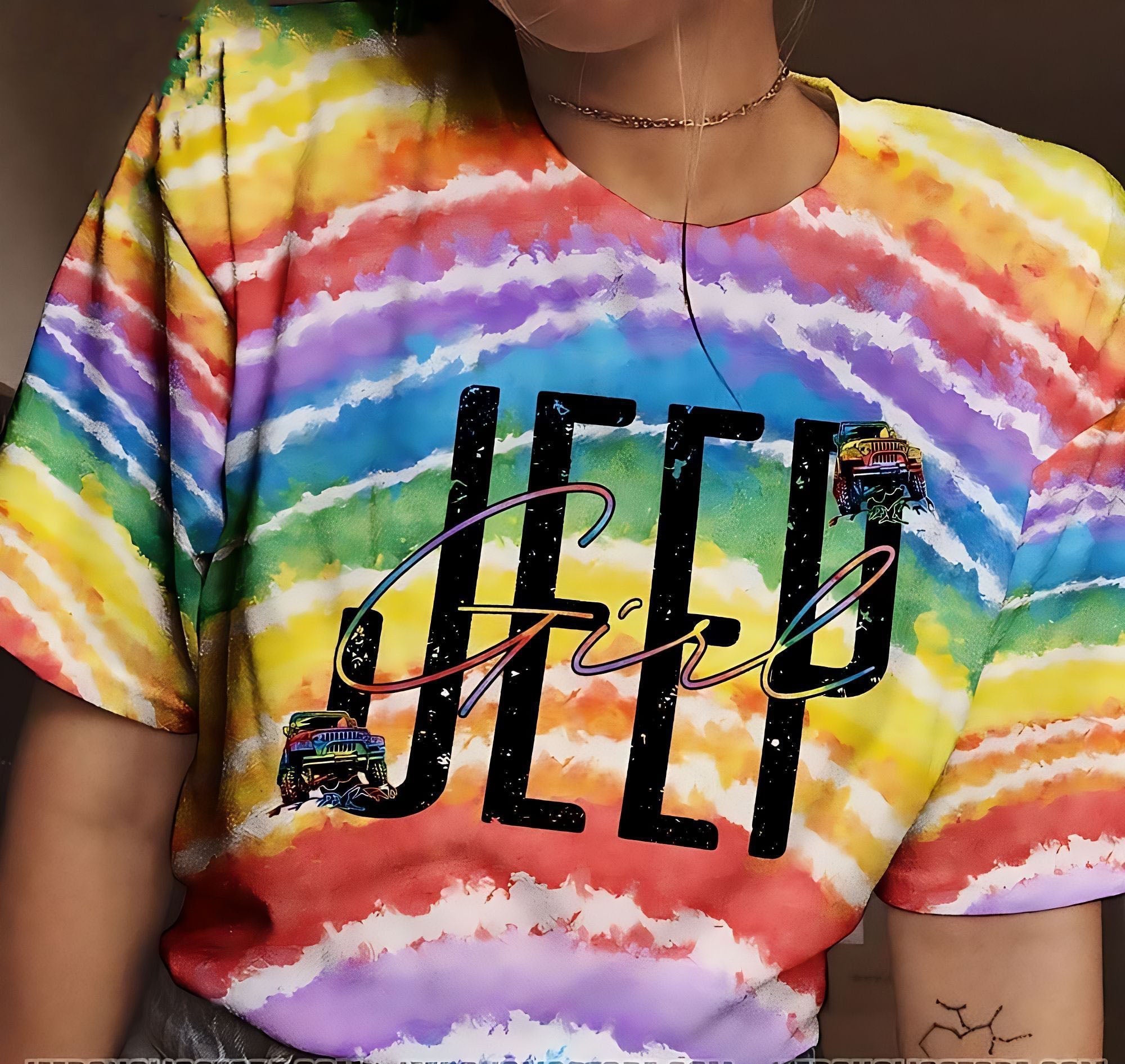 jeep-girl-rainbow-tie-dye-all-over-print-t-shirt