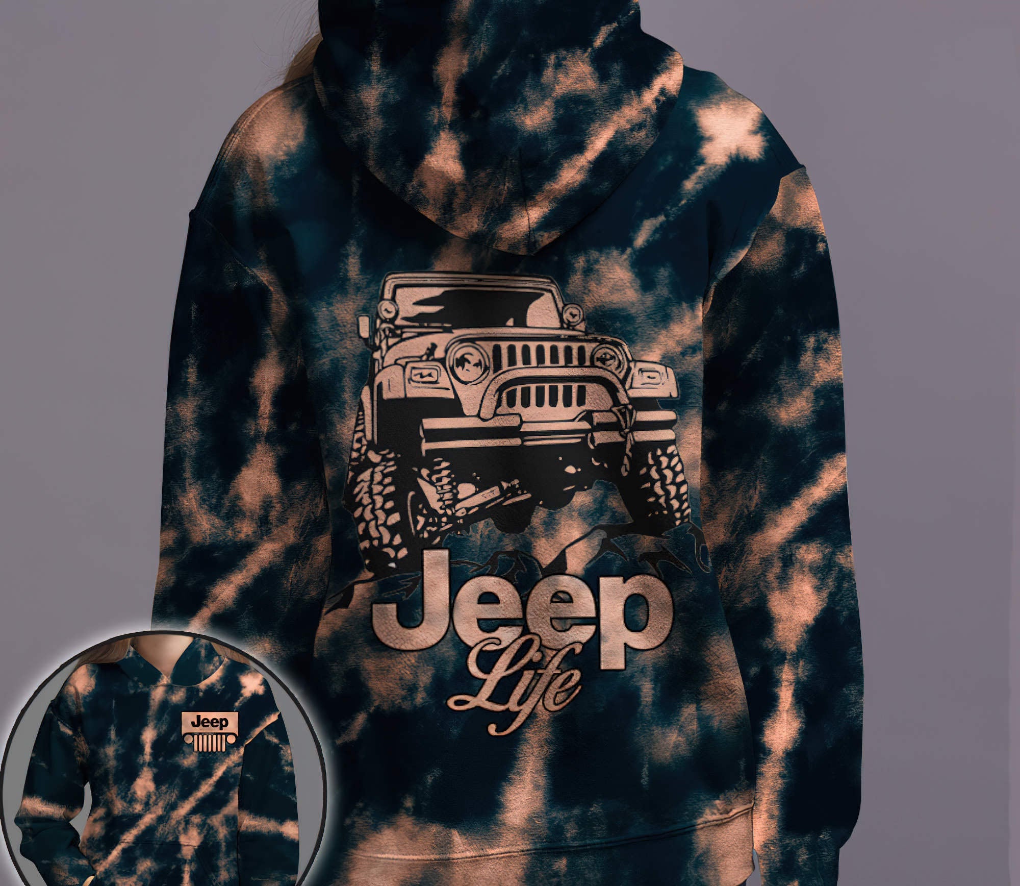 jeep-life-bleach-tie-dye-hoodie