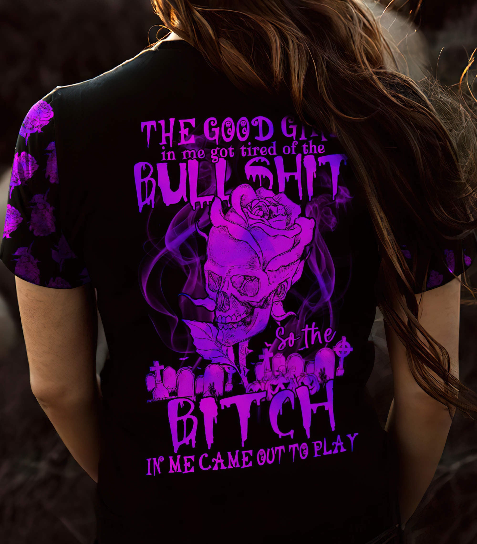 the-good-girl-in-me-got-tired-skull-all-over-print-6-women-v-neck-t-shirt