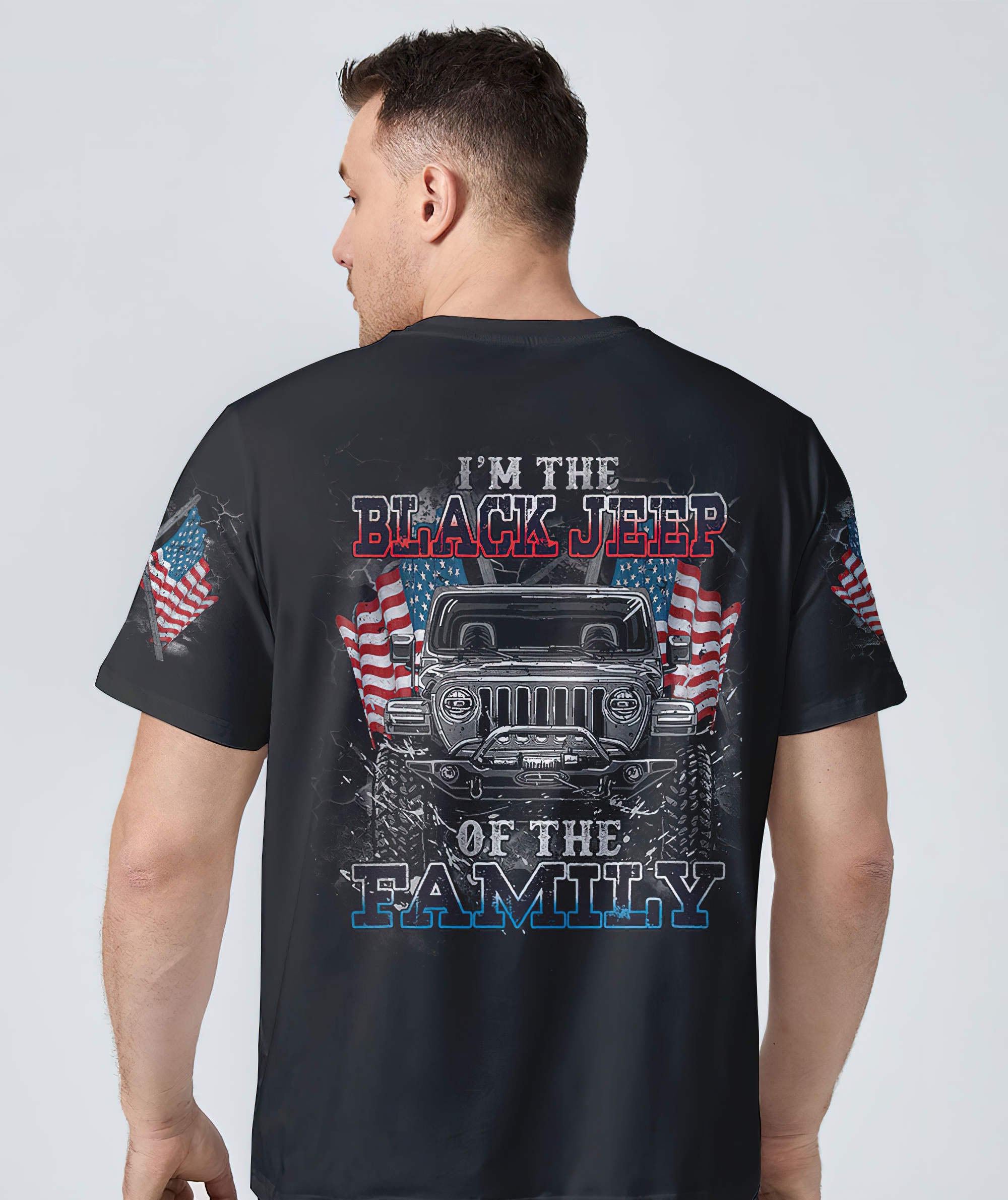 black-jeep-of-the-family-flag-t-shirt