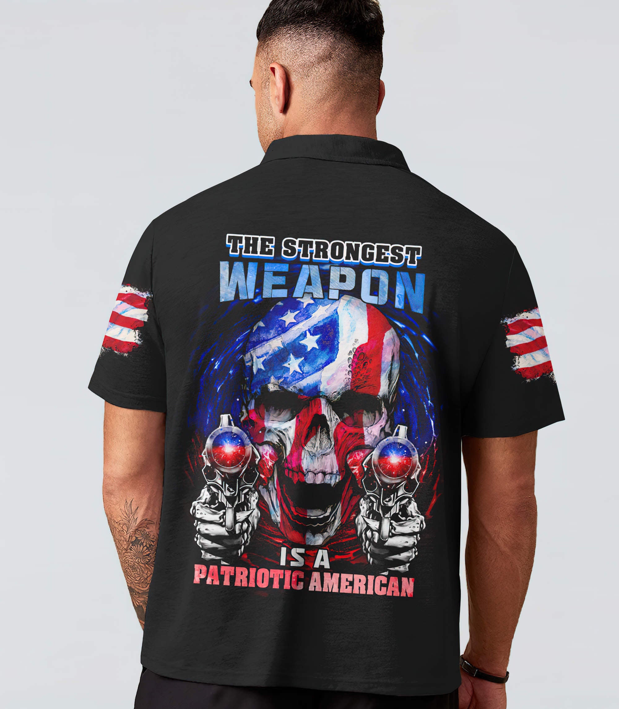 the-strongest-weapon-patriotic-skull-all-over-print-polo-shirt