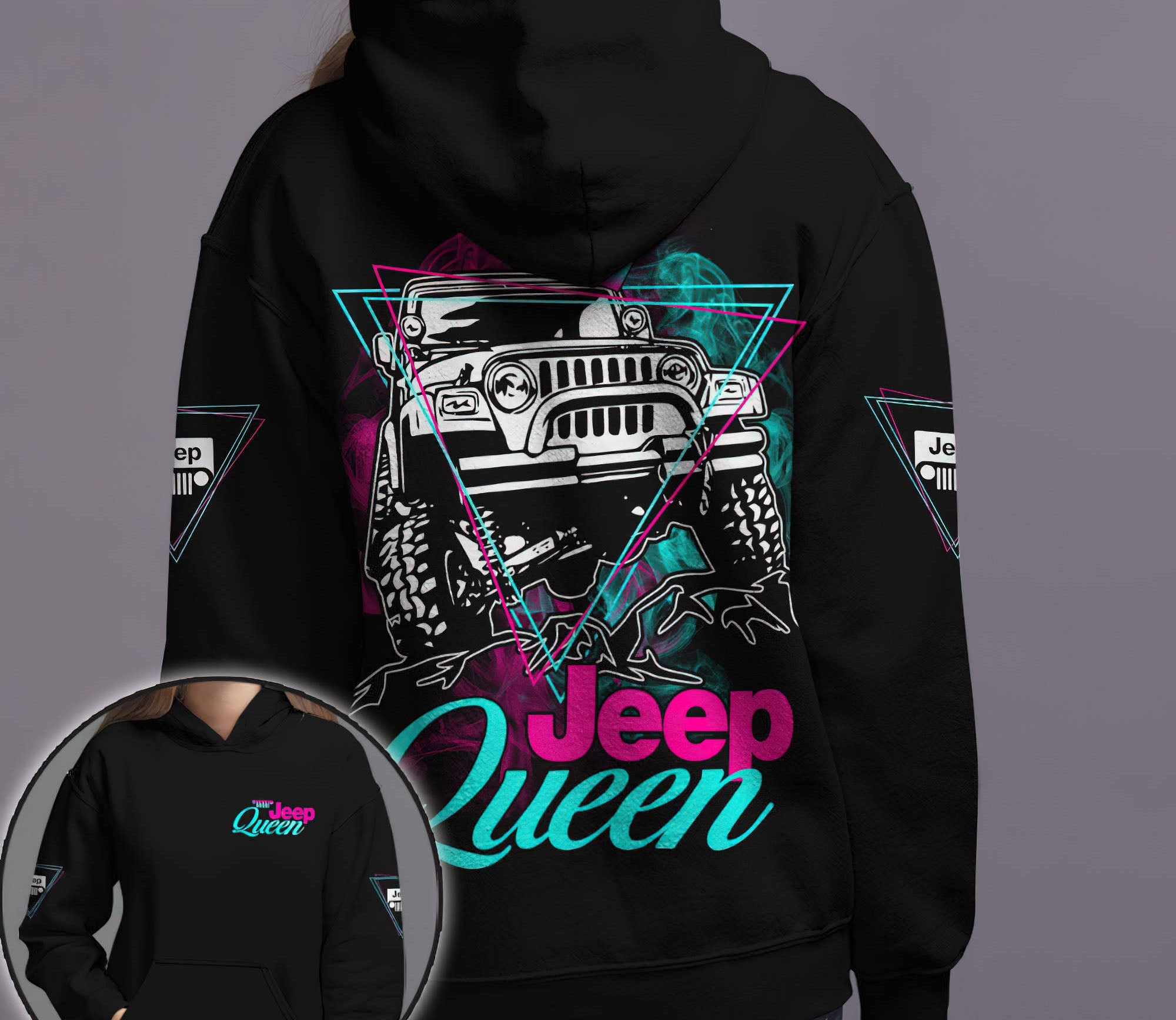 jeep-king-queen-couple-triangle-hoodie