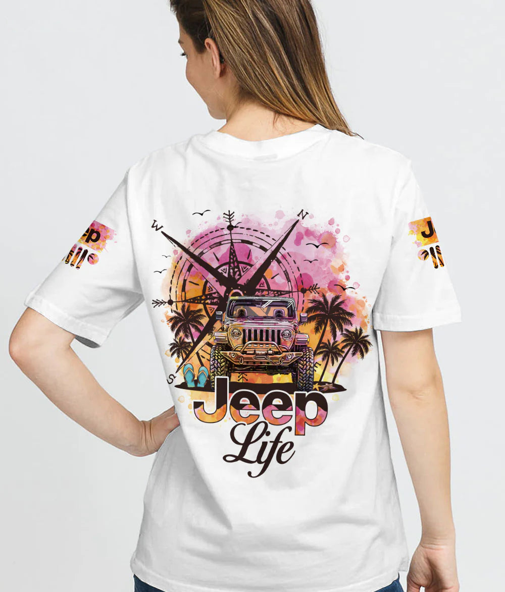 jeep-life-compass-beach-painting-t-shirt