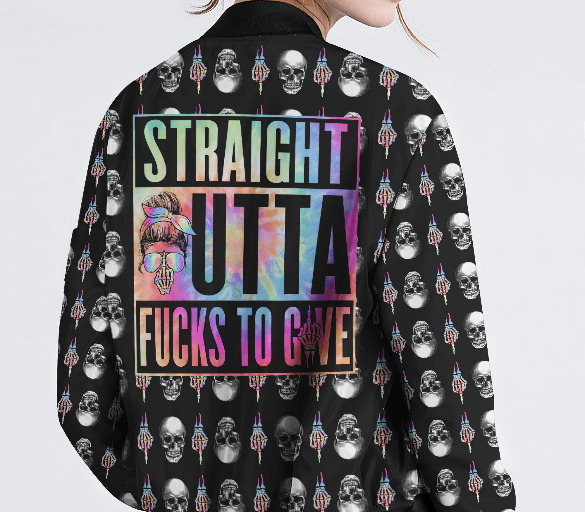 Straight Outta Skull Bomber Jacket