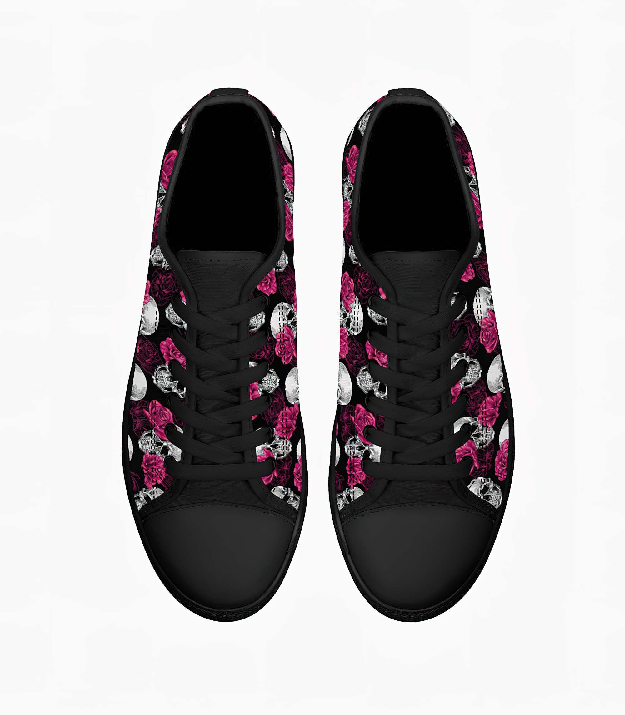 pink-skull-low-top-canvas-shoes-low-top-shoes