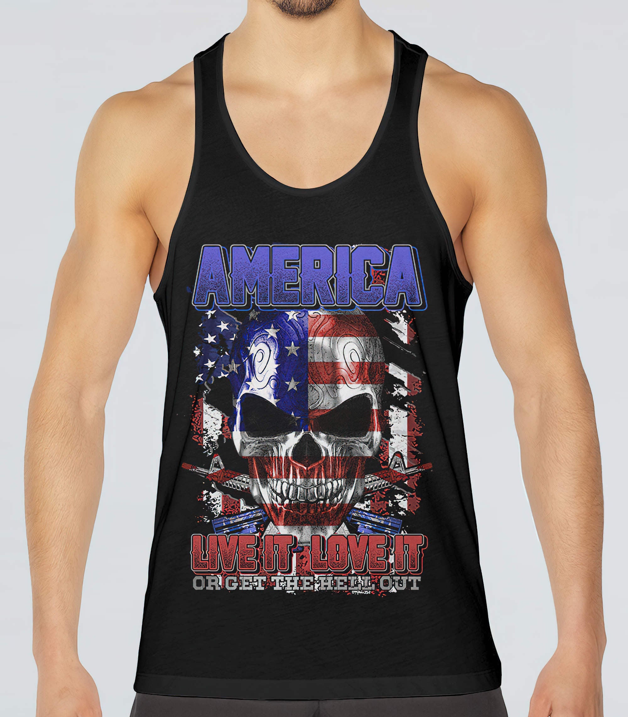 america-live-it-love-it-metal-skull-scratch-all-over-print-tank-top