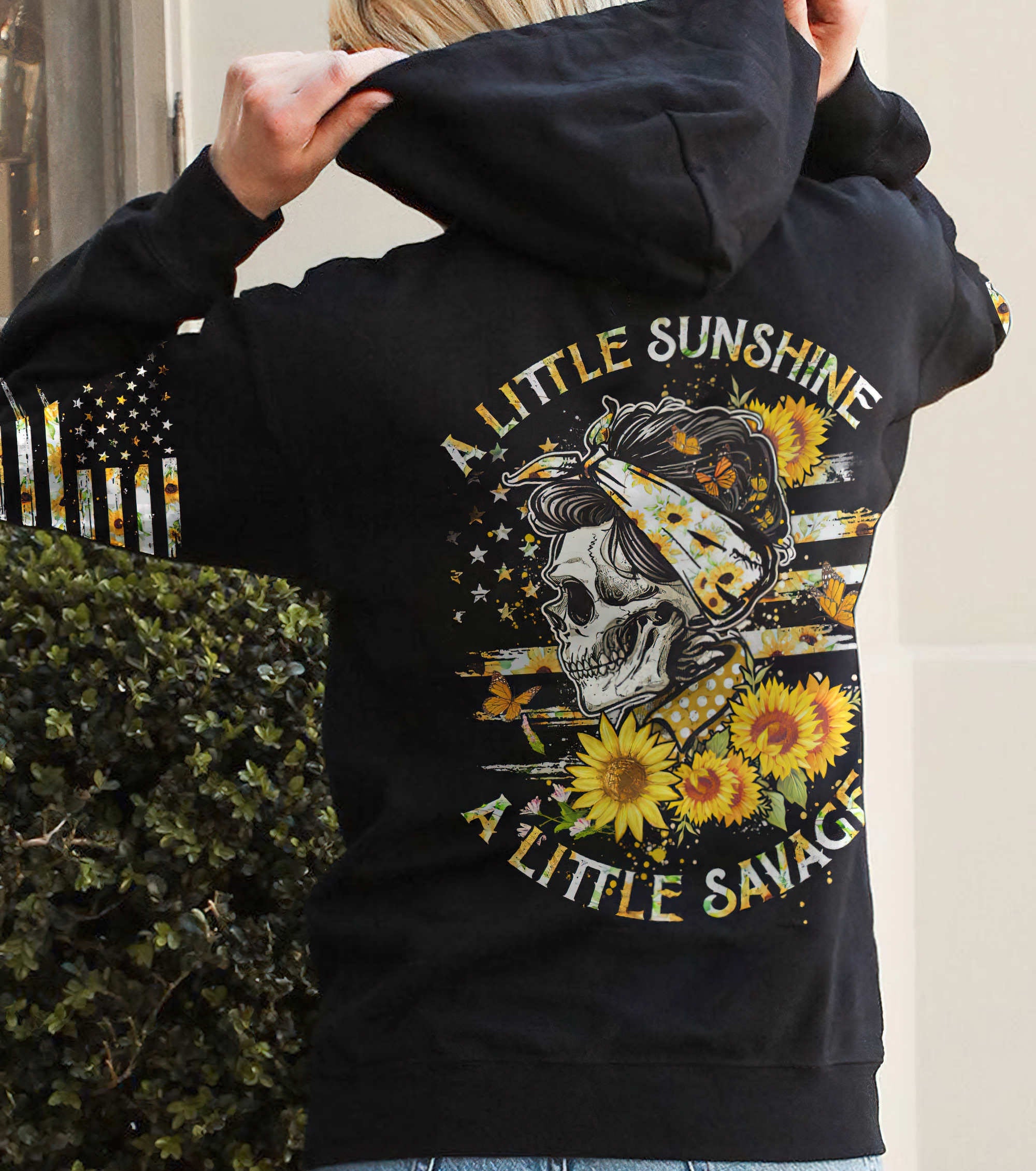 a-little-sunshine-a-little-savage-skull-sunflower-all-over-print-hoodie