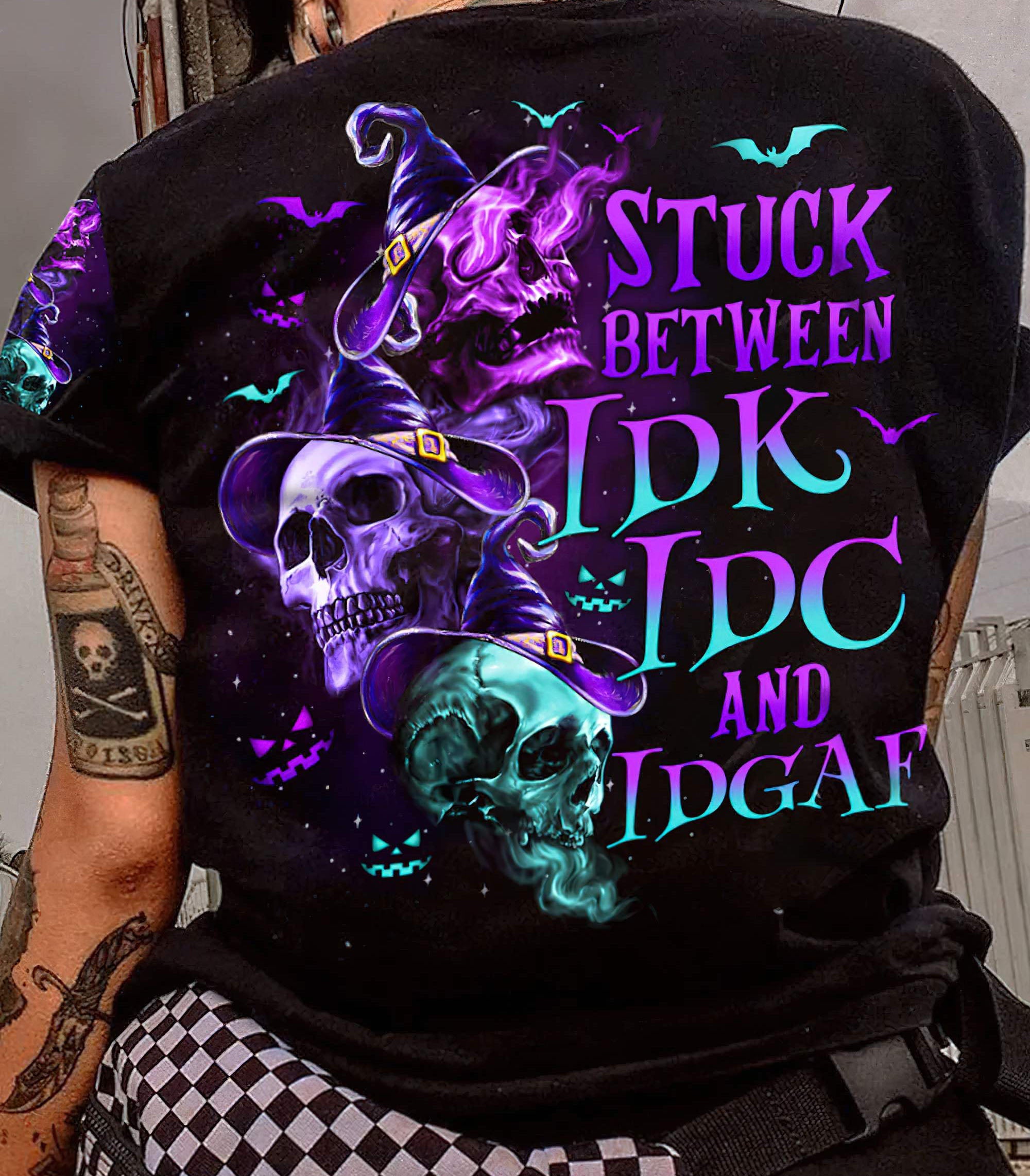 stuck-between-3-skulls-witch-all-over-print-t-shirt