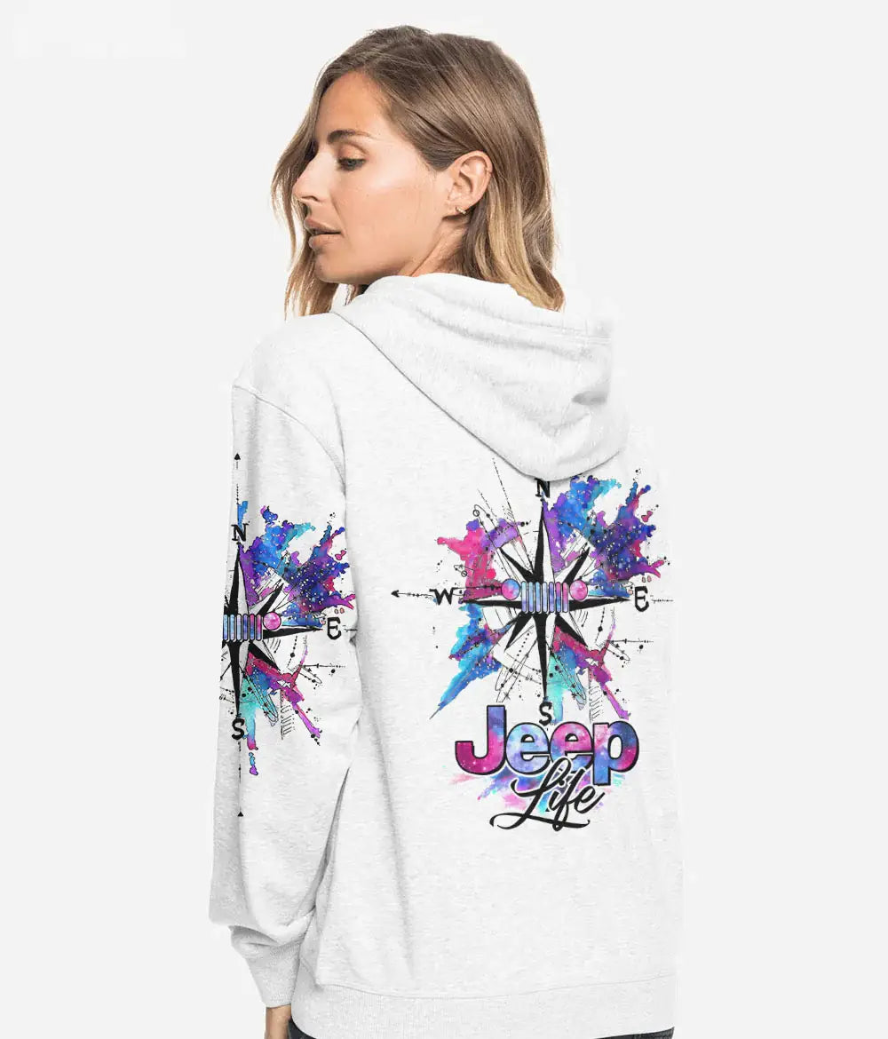 jeep-life-watercolor-compass-hoodie