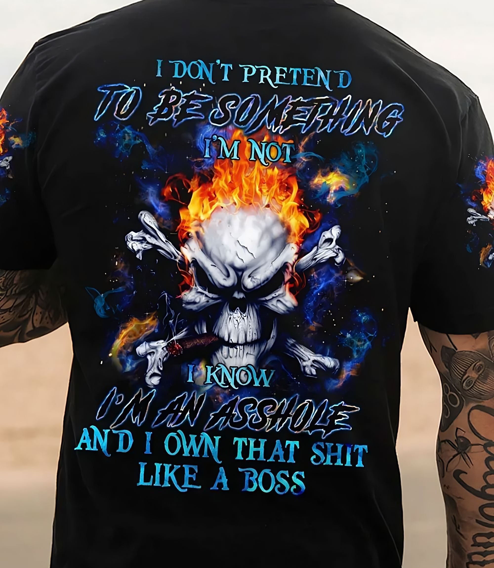 i-dont-pretend-to-be-something-im-not-skull-bones-all-over-print-t-shirt