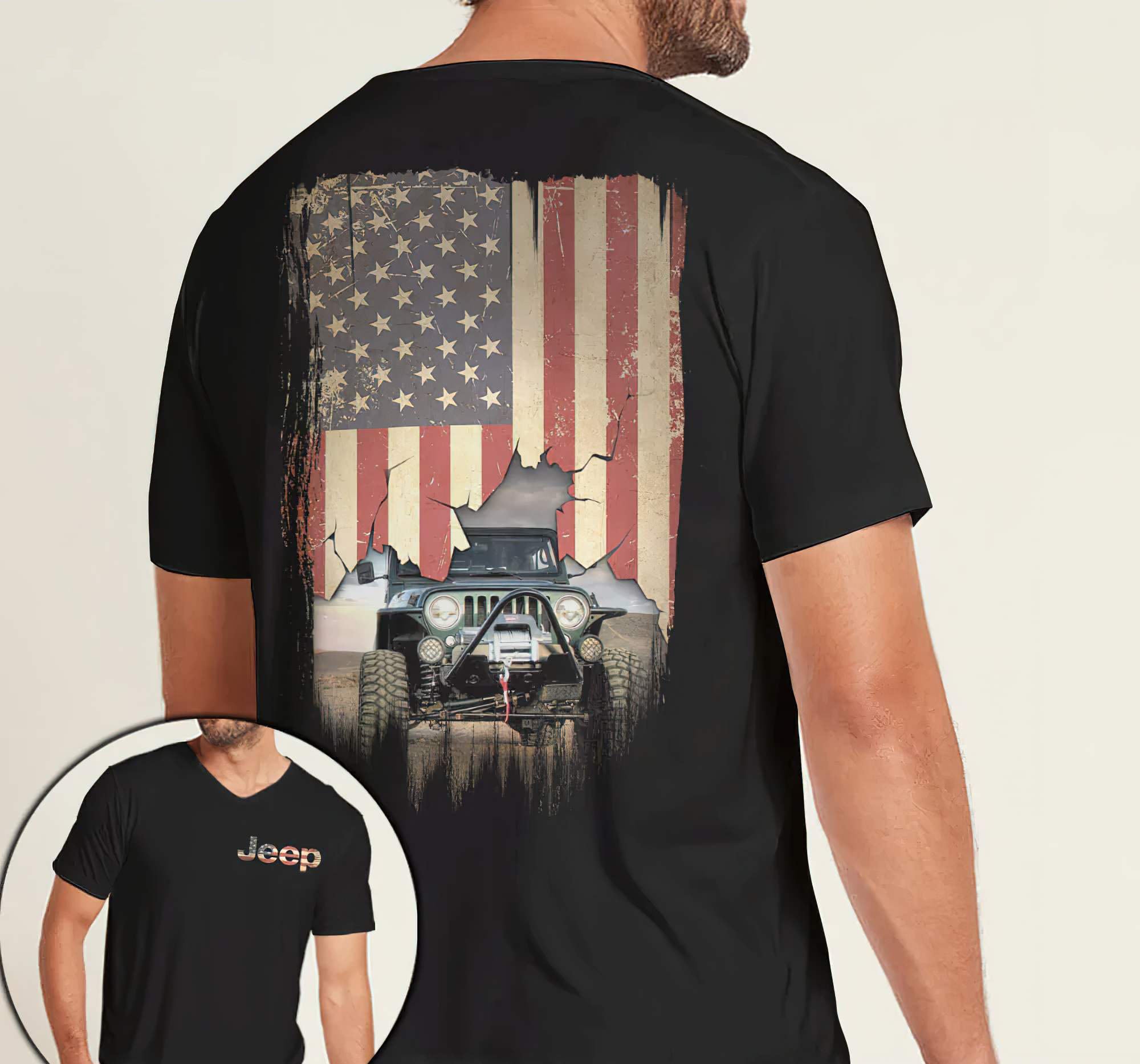 personalized-jeep-photo-t-shirt