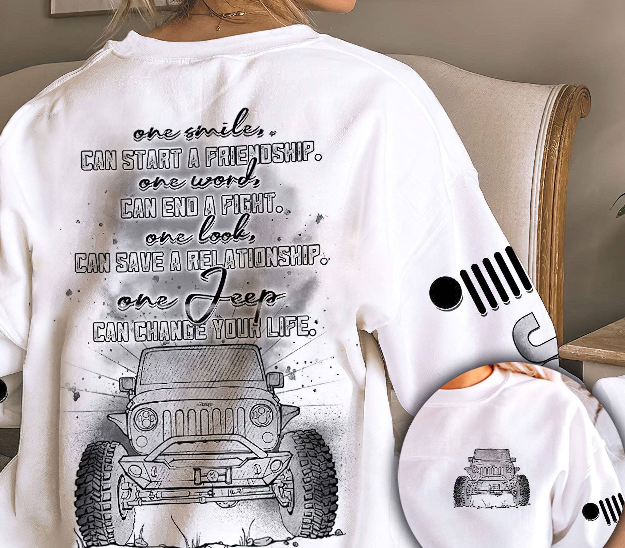 one-jeep-can-change-bw-t-shirt