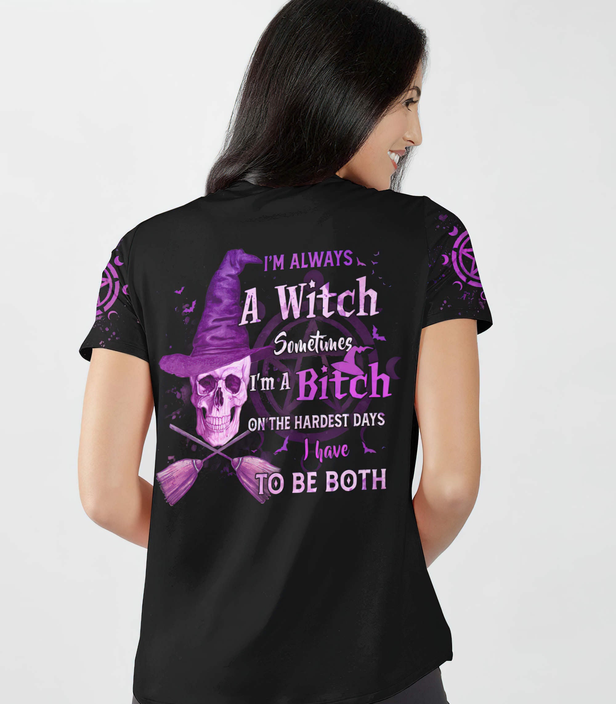 im-always-a-witch-skull-witch-all-over-print-women-v-neck-t-shirt