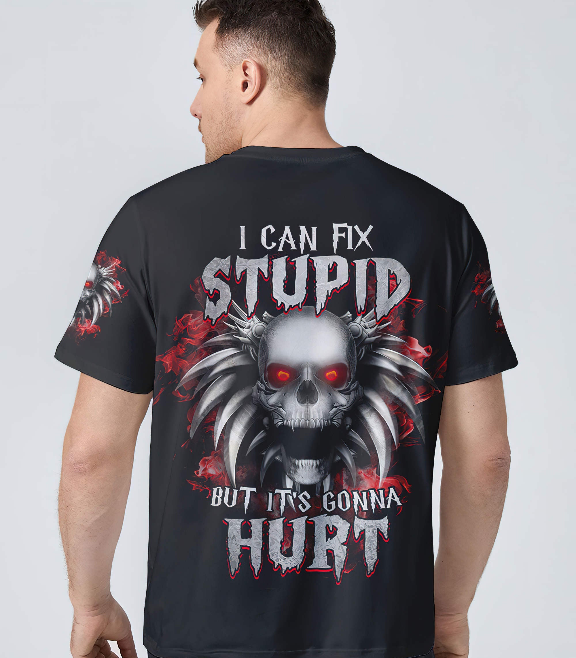 i-can-fix-stupid-red-eyes-skull-all-over-print-t-shirt