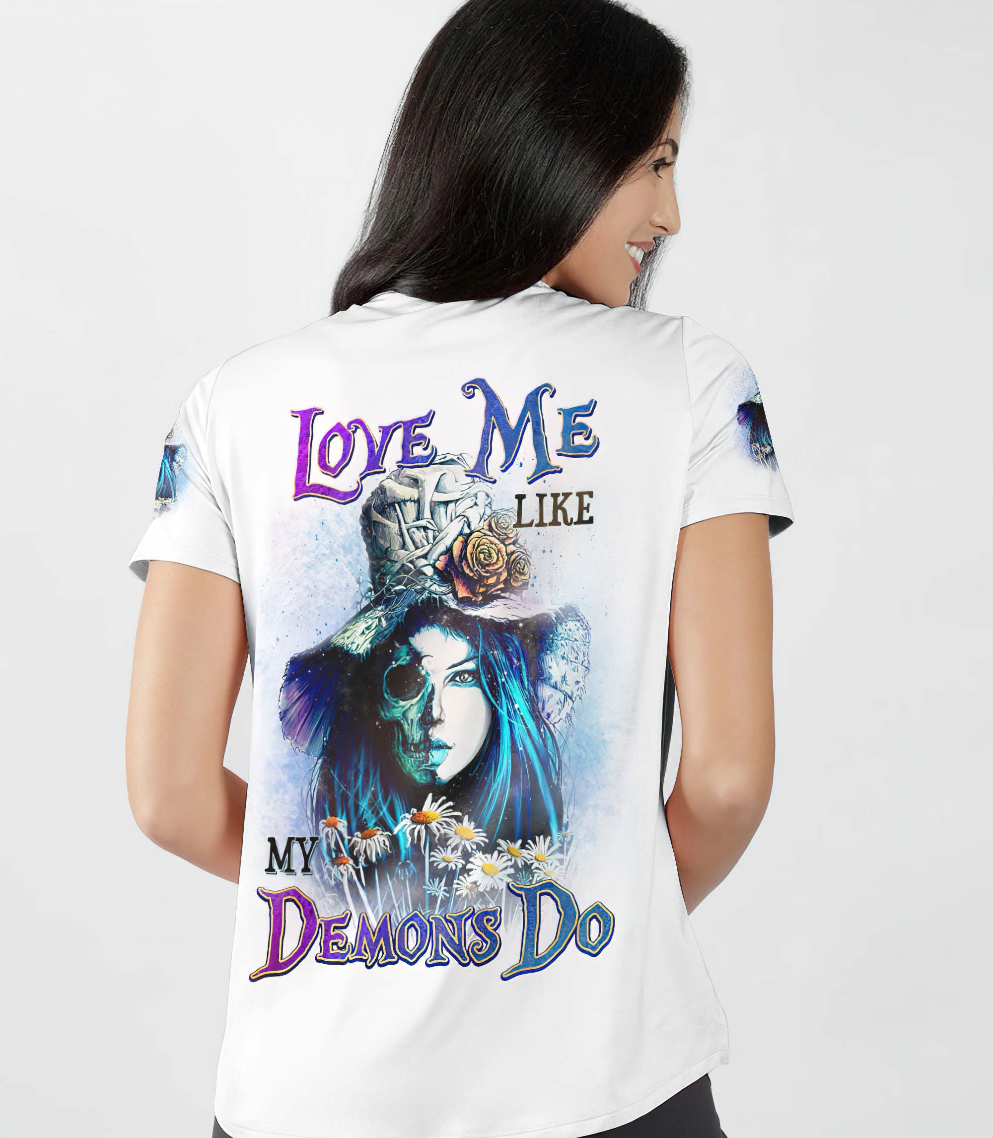 love-me-like-my-demons-do-skull-girl-all-over-print-women-v-neck-t-shirt