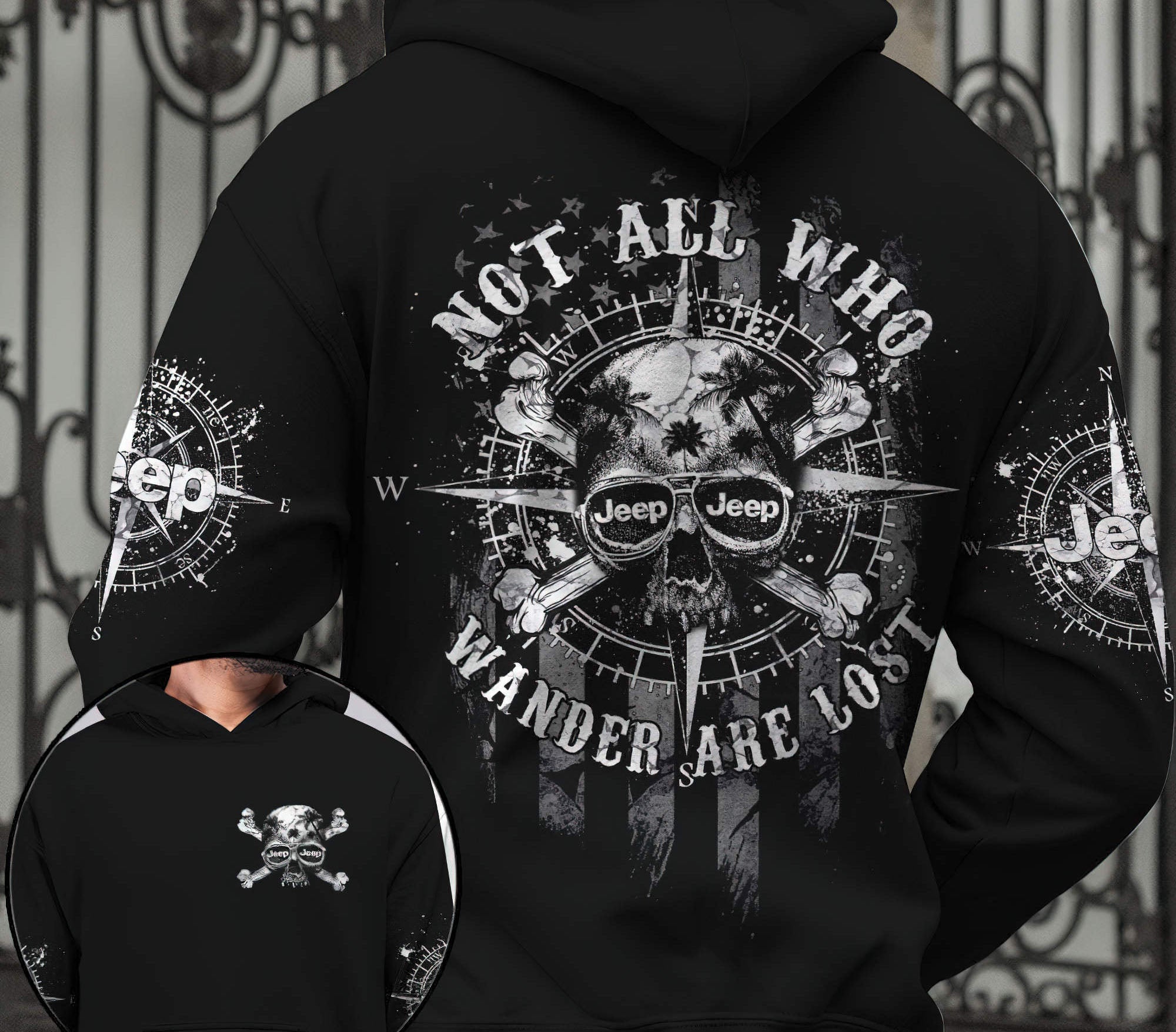 not-all-who-wander-skull-jeep-compass-hoodie