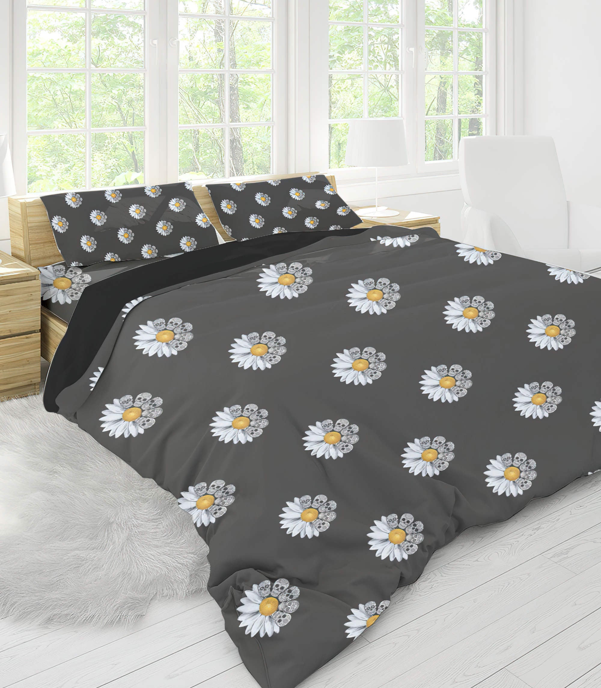 sugar-skull-daisy-bedding-set-bedding-set