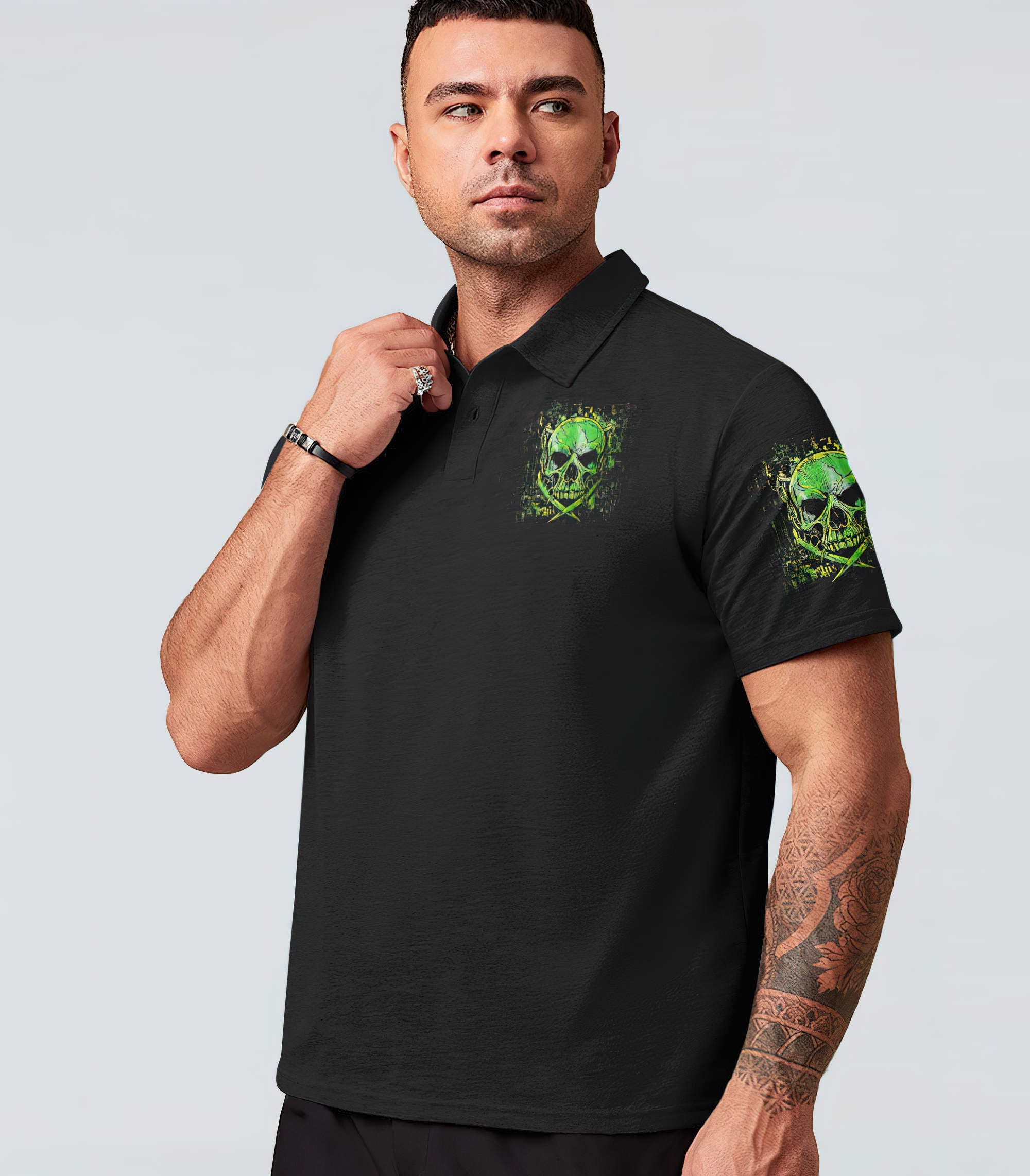 i-can-fix-stupid-green-skull-all-over-print-polo-shirt