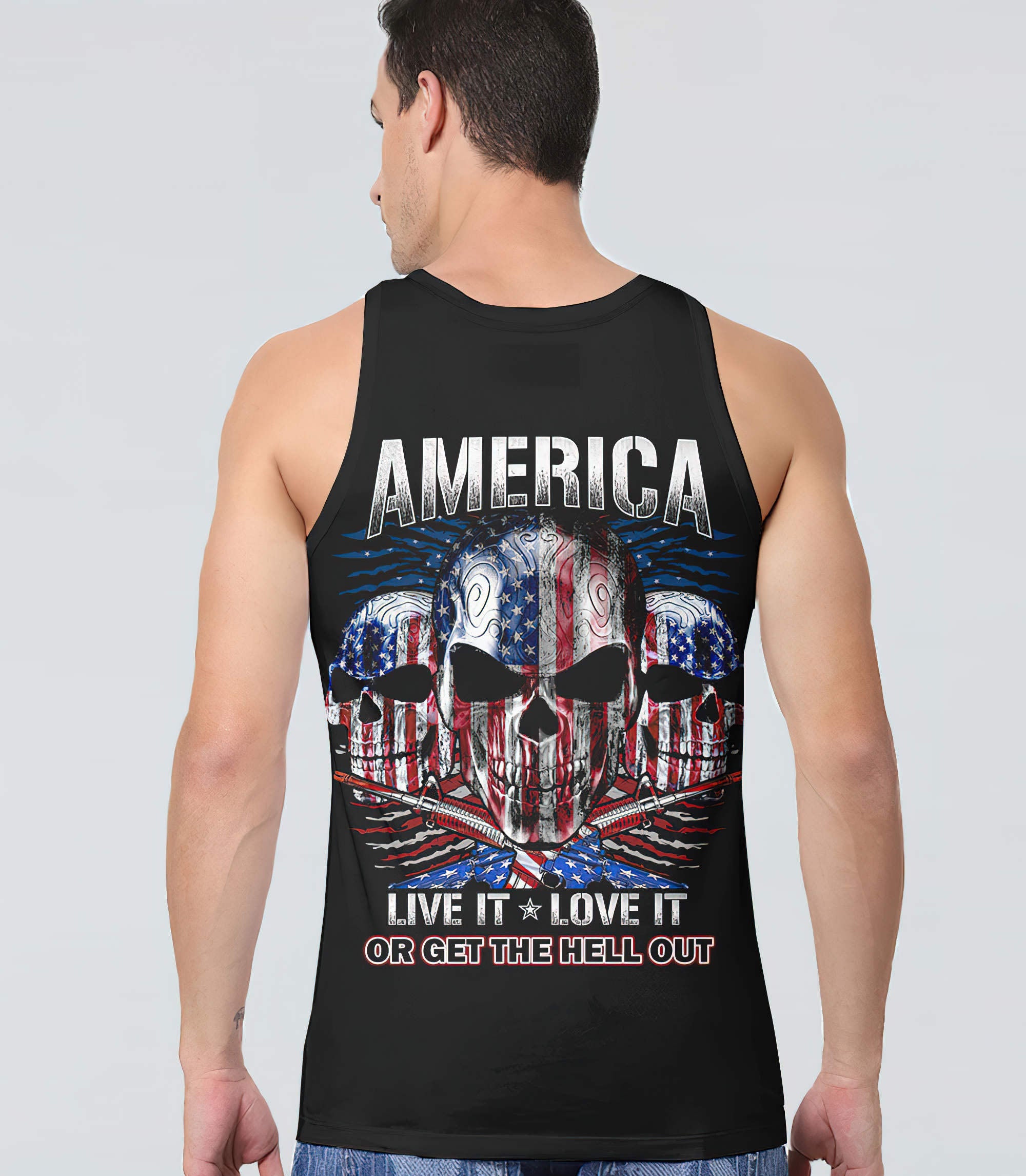 america-live-it-love-it-or-get-the-hell-out-skull-all-over-print-1-tank-top