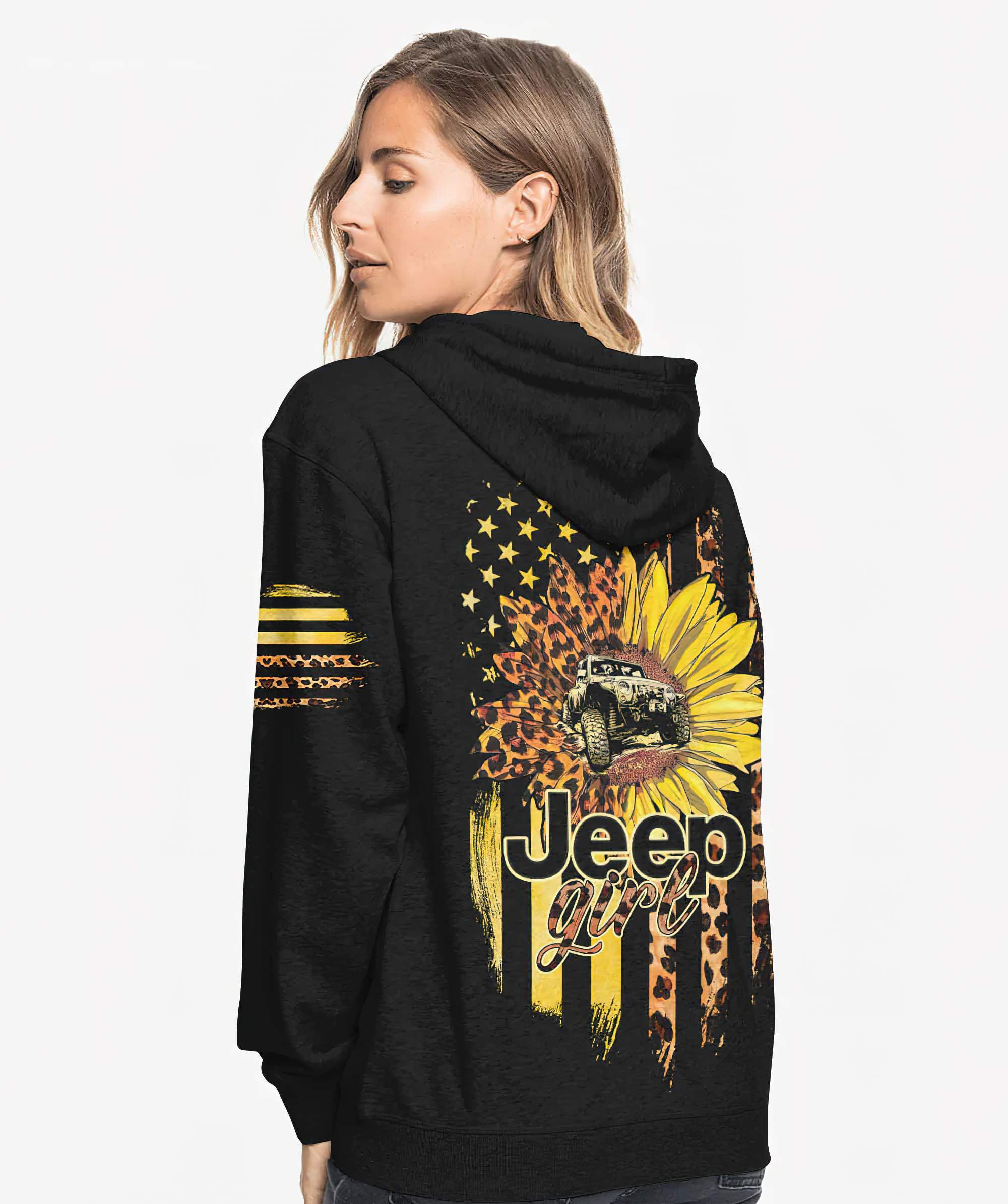 jeep-girl-sunflower-half-flag-hoodie