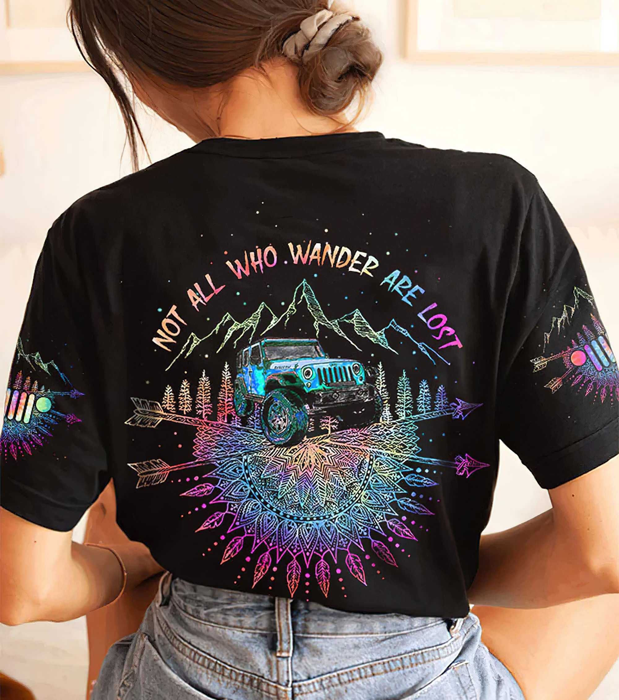 not-all-who-wander-are-lost-mandala-jeep-t-shirt