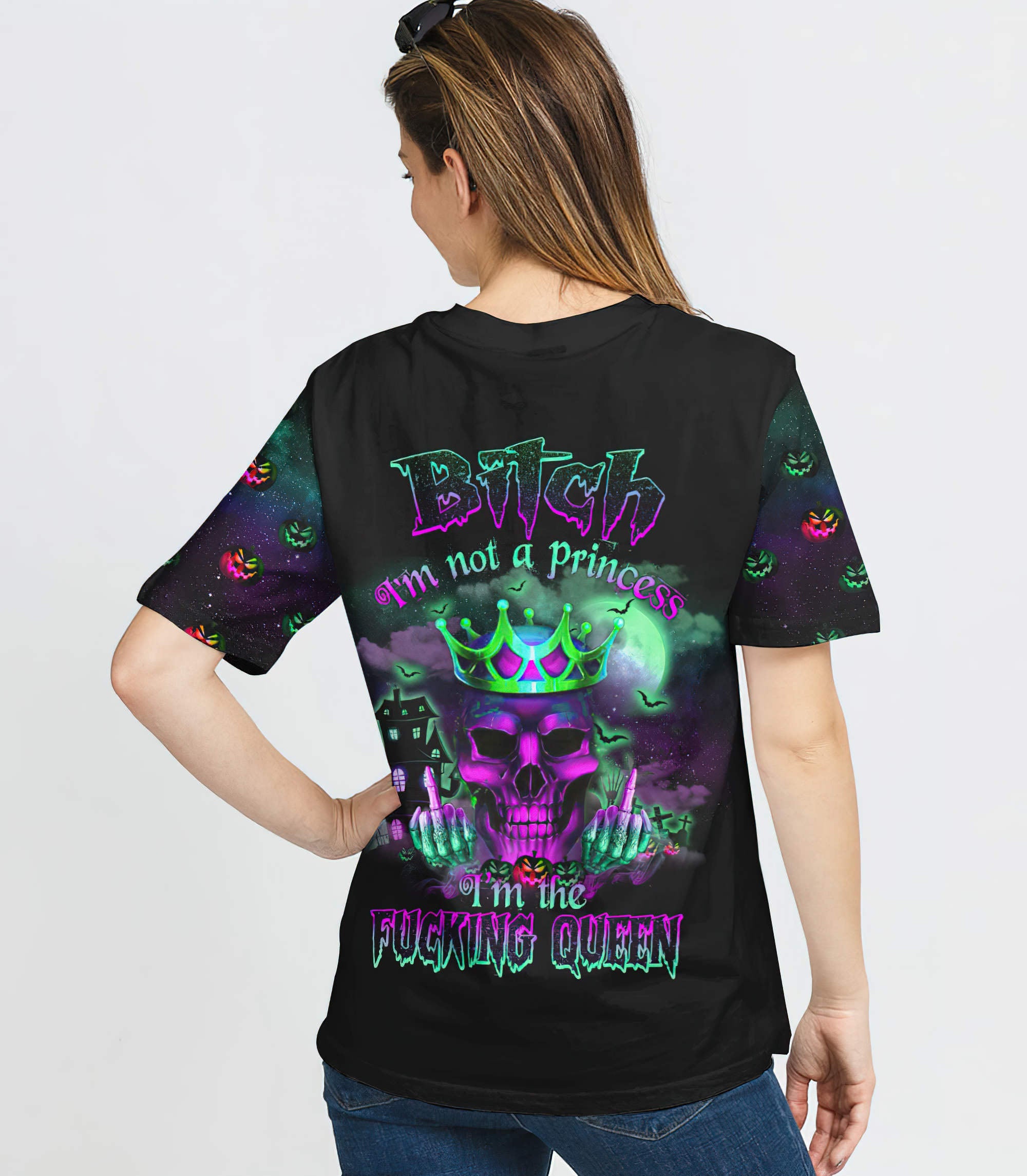 im-the-fking-queen-halloween-skull-all-over-print-t-shirt