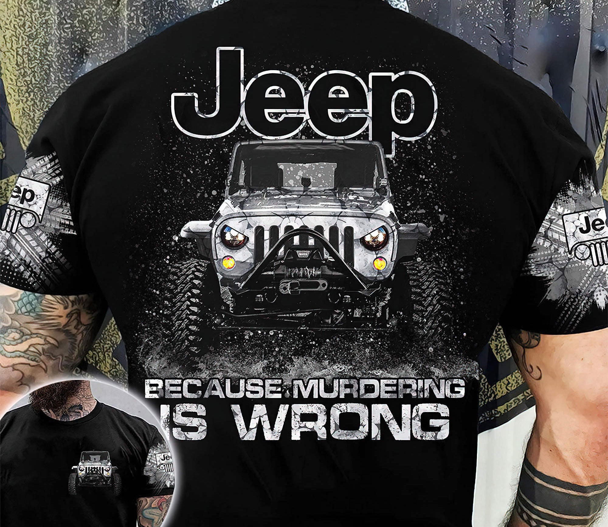 jeep-because-t-shirt