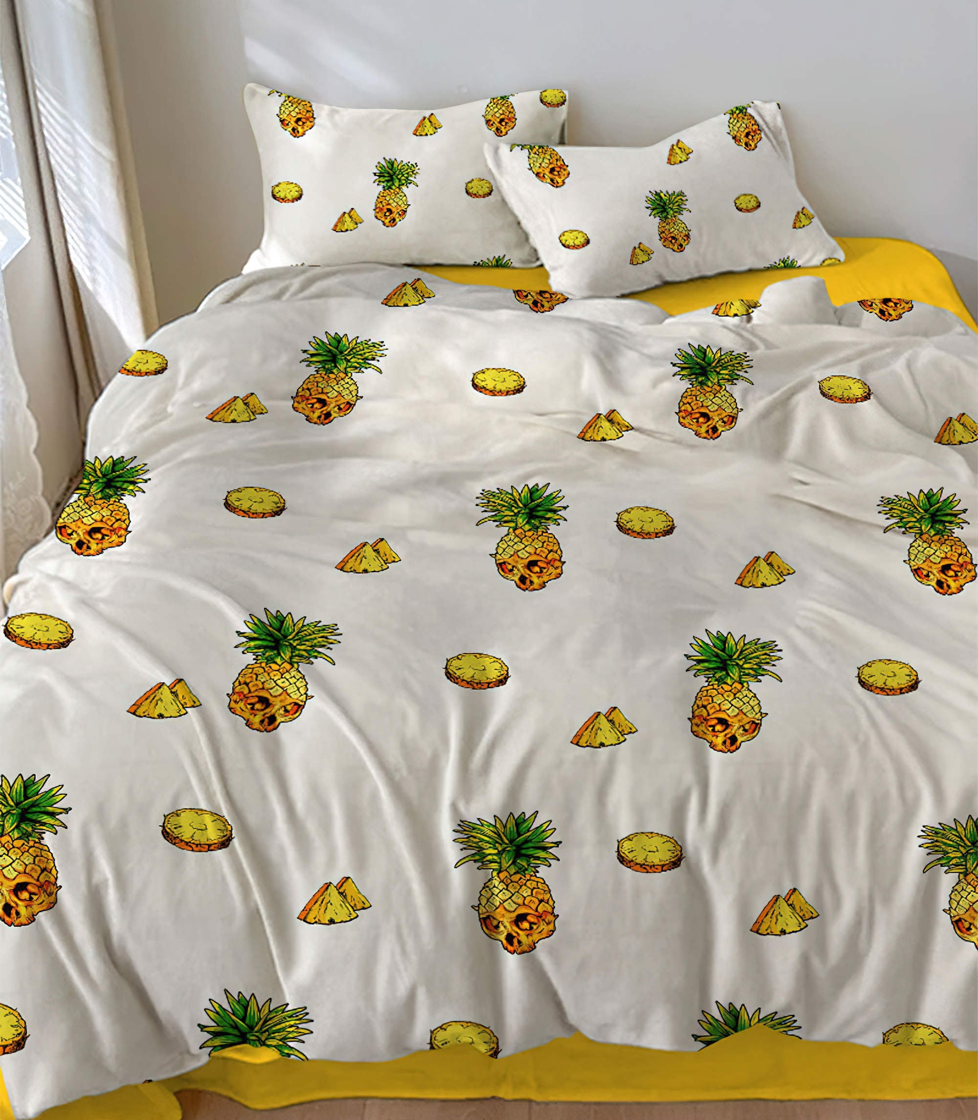 skull-pineapple-bedding-set-bedding-set