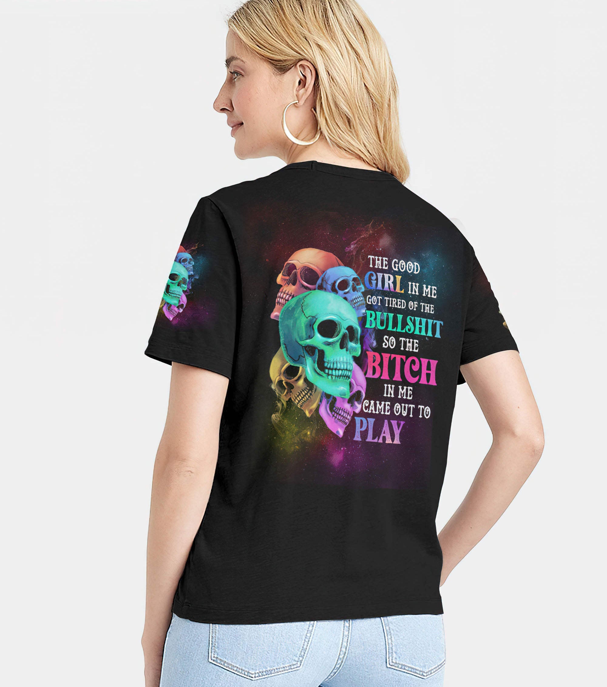 the-good-girl-in-me-colorful-skull-all-over-print-women-v-neck-t-shirt