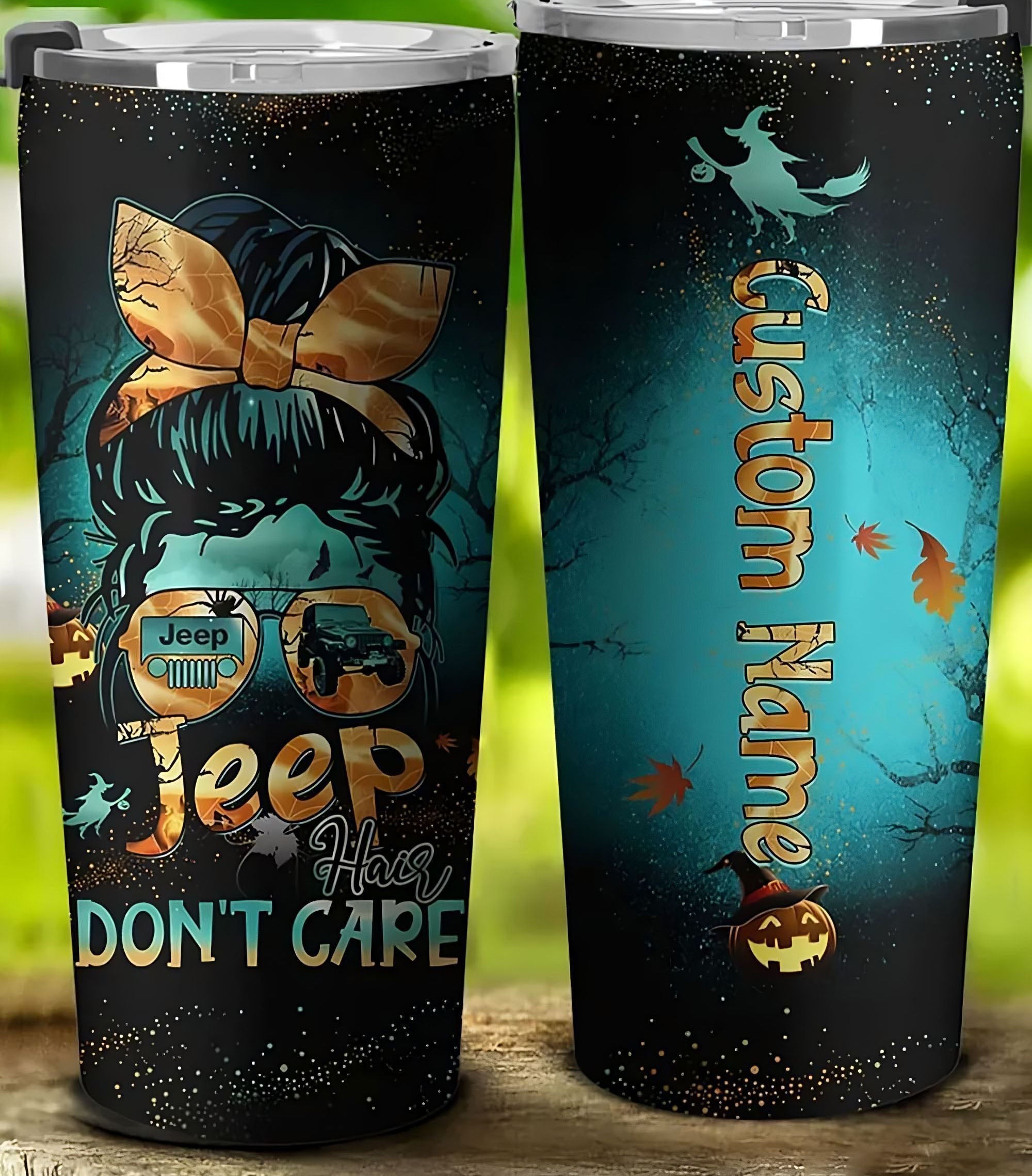 personalized-jeep-hair-dont-care-halloween-tumbler