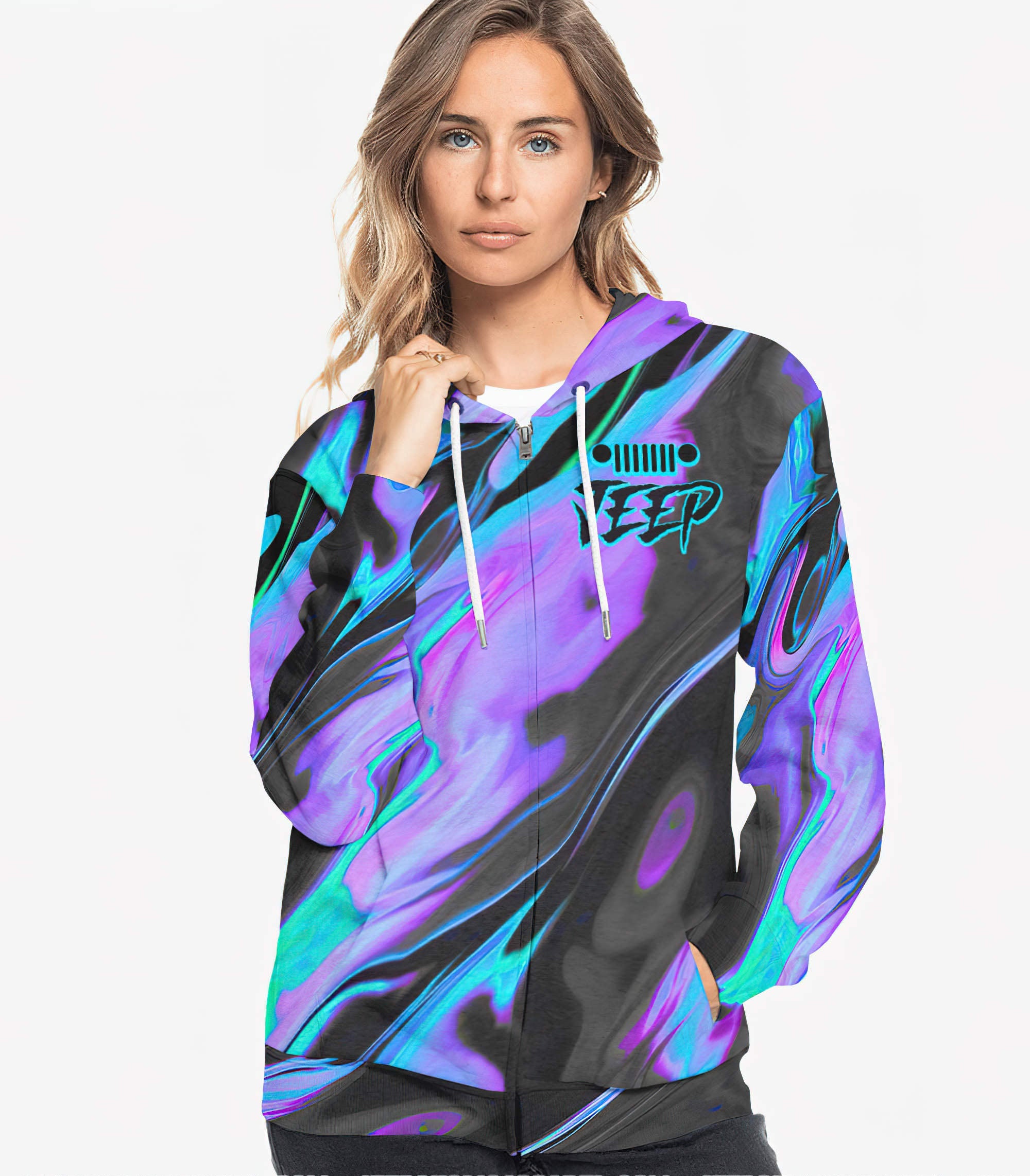 im-the-black-jeep-of-the-family-hologram-hoodie