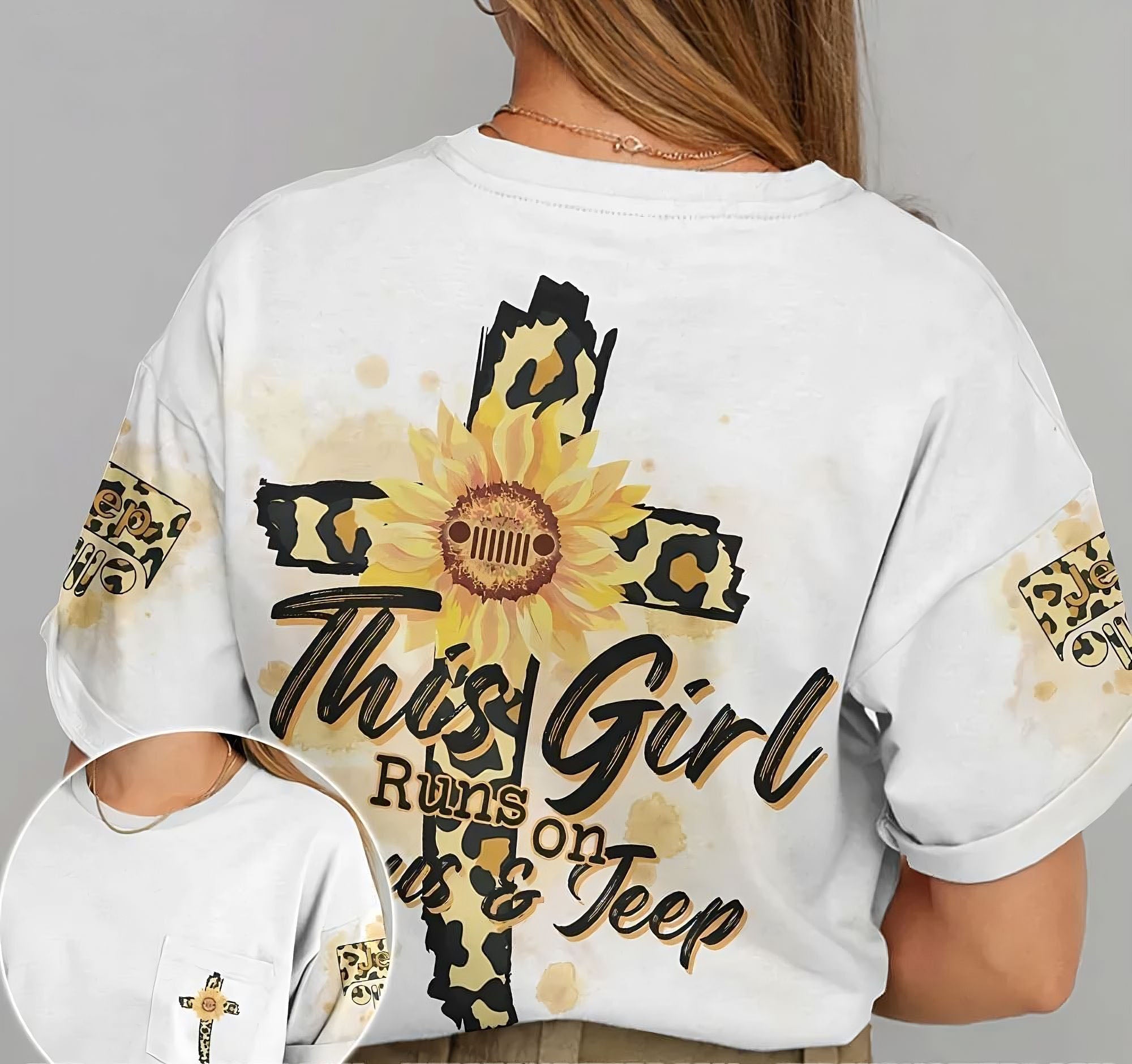 this-girl-runs-on-jesus-and-jeep-sunflower-all-over-print-t-shirt