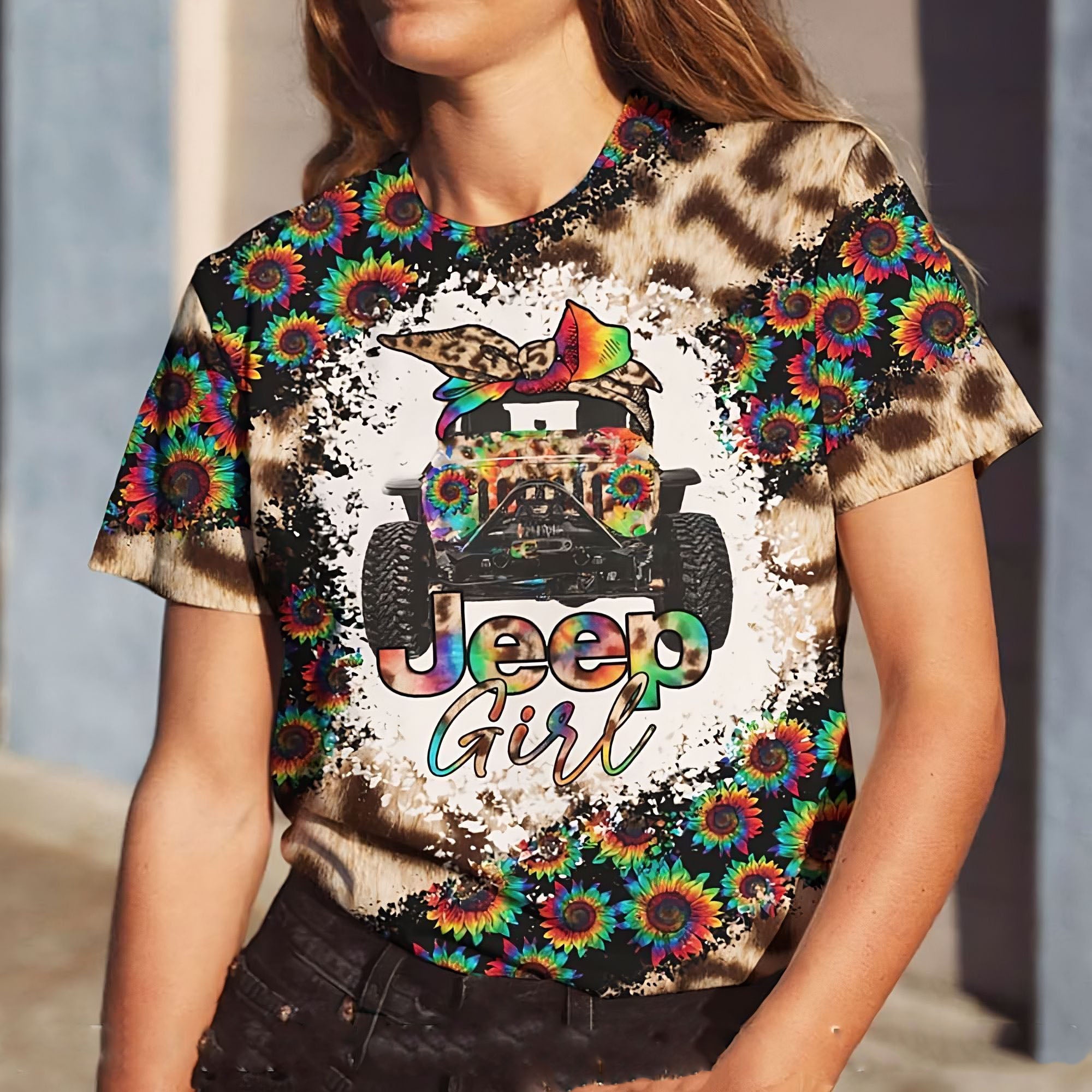 jeep-girl-sunflower-leopard-all-over-print-t-shirt