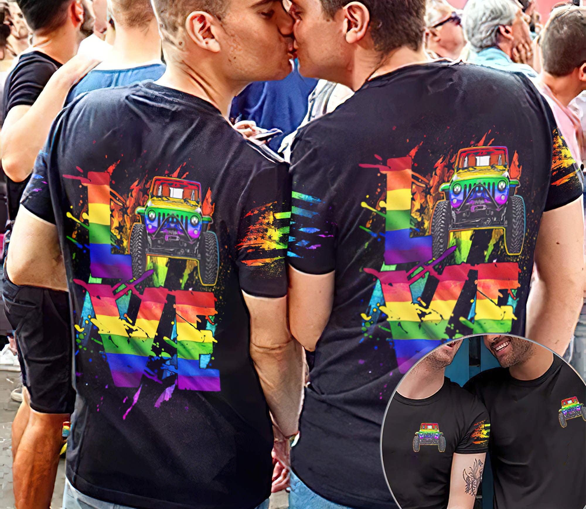 jeep-love-rainbow-couple-t-shirt