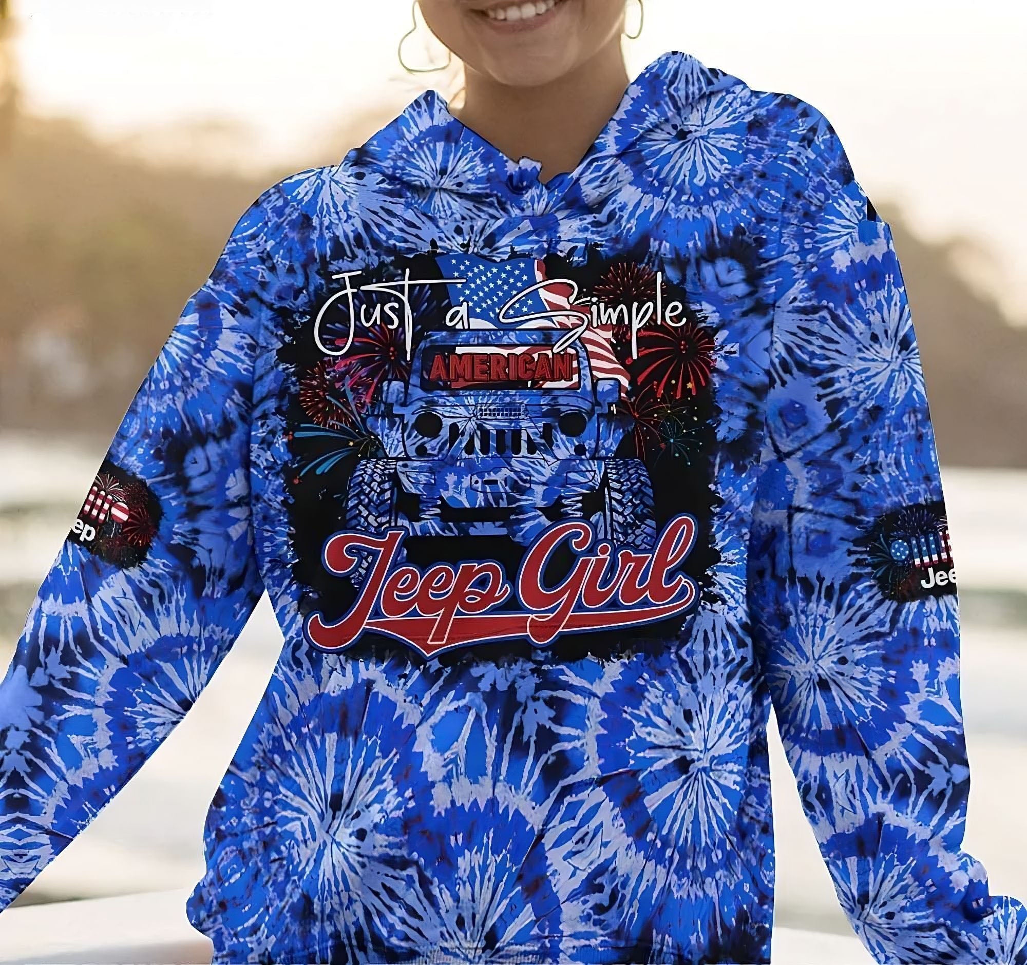 simple-american-jeep-girl-bleached-tie-dye-all-over-print-hoodie