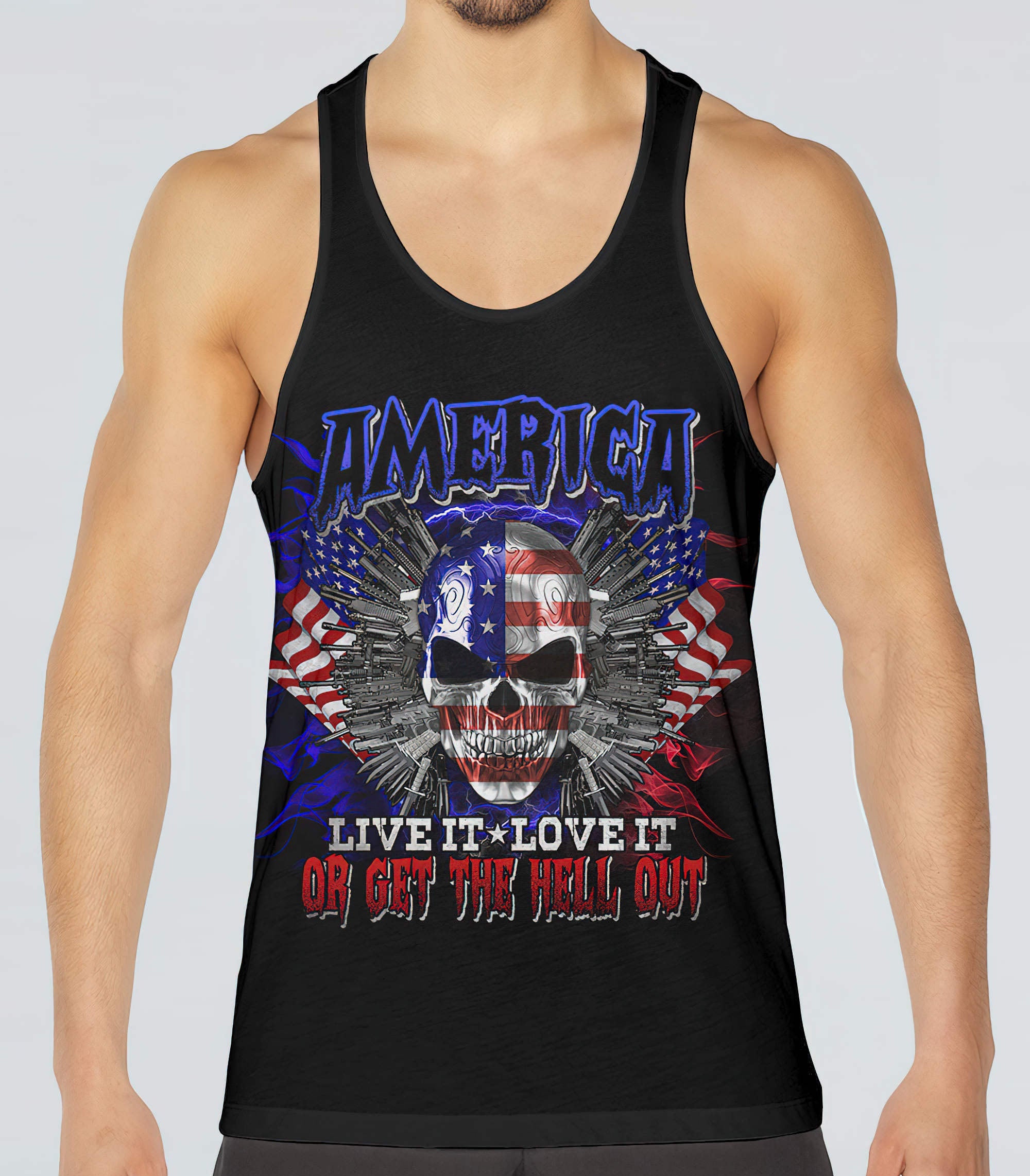 america-skull-g-all-over-print-tank-top