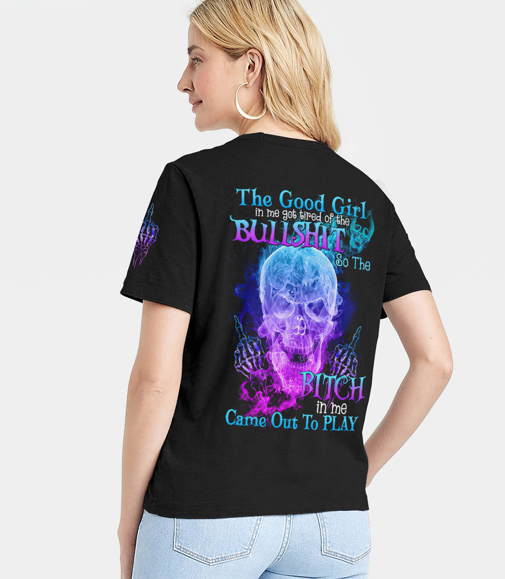 the-good-girl-in-me-got-tired-skull-all-over-print-33-women-v-neck-t-shirt