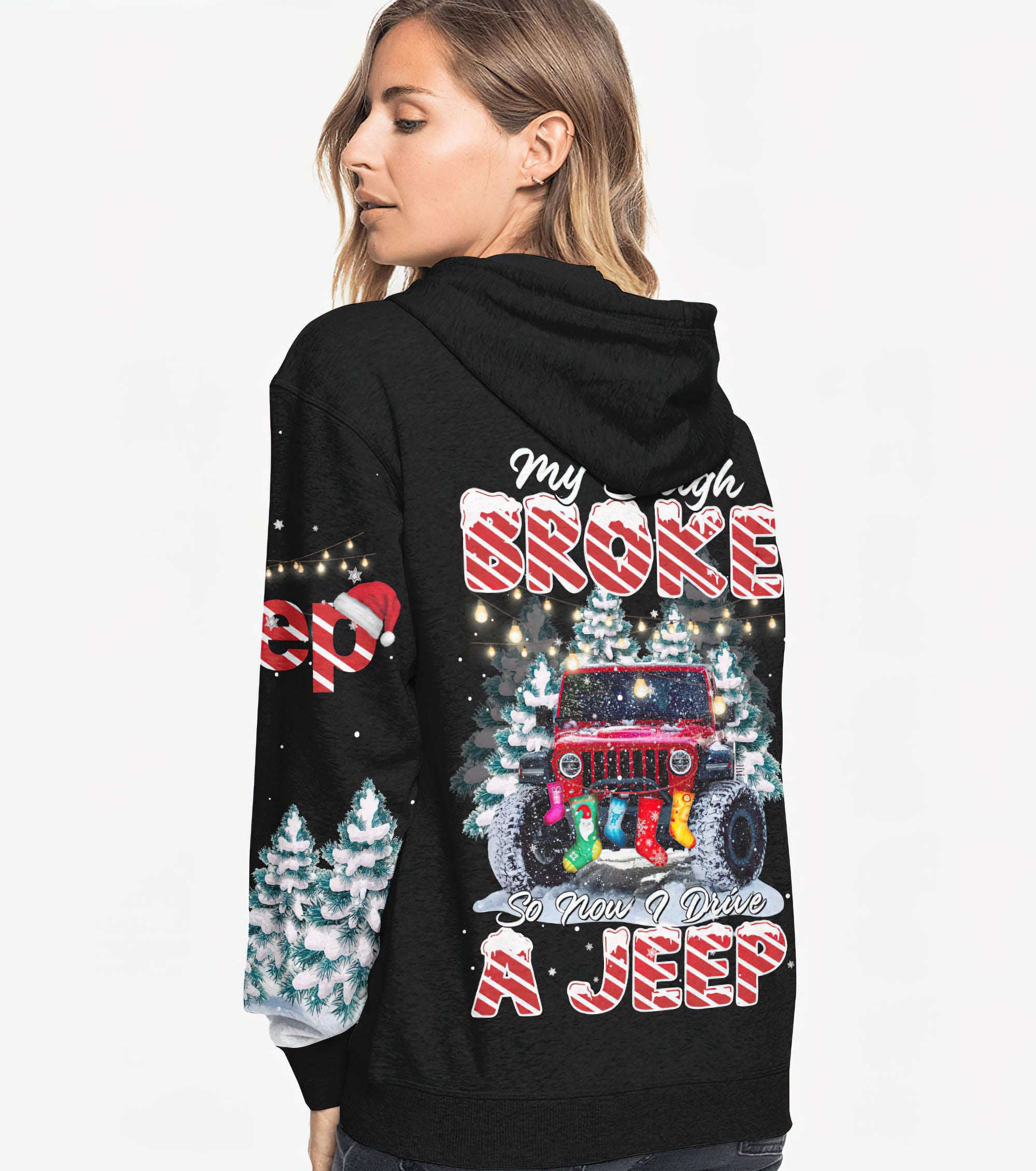 my-sleigh-broke-red-jeep-1-hoodie