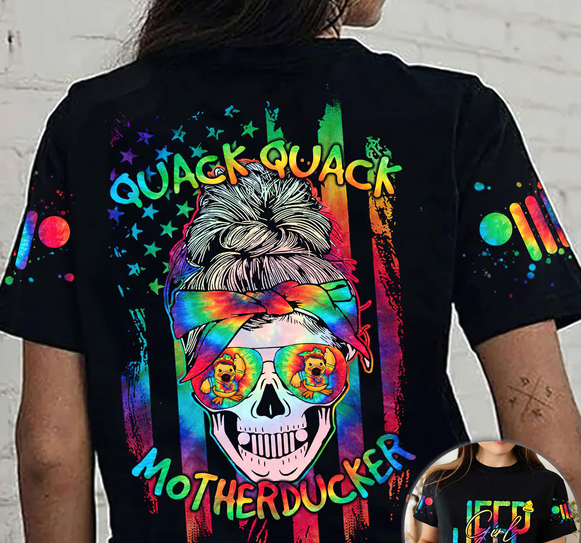 motherducker-messy-bun-jeep-all-over-print-t-shirt