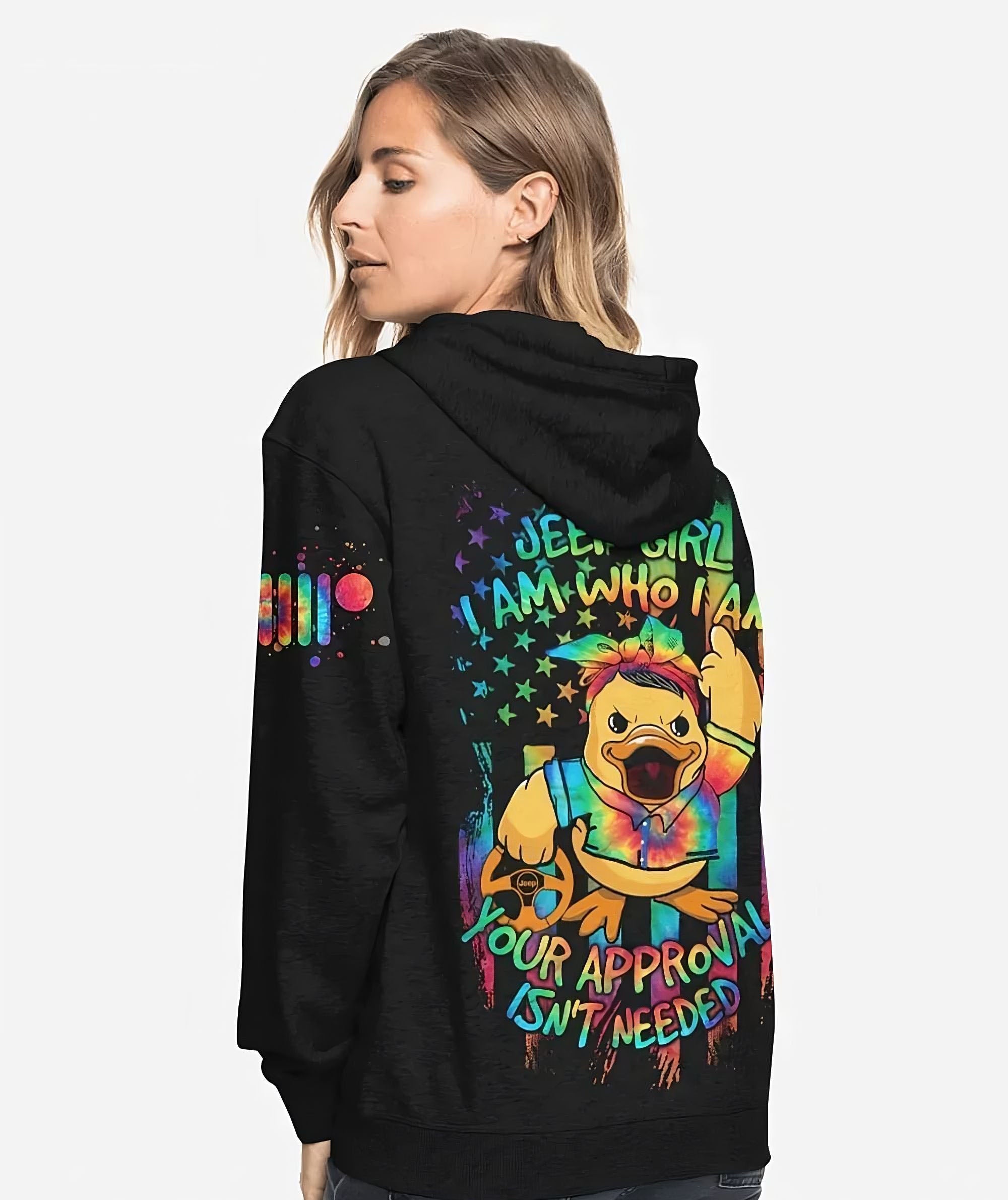 jeep-girl-i-am-who-i-am-duck-tie-dye-all-over-print-hoodie