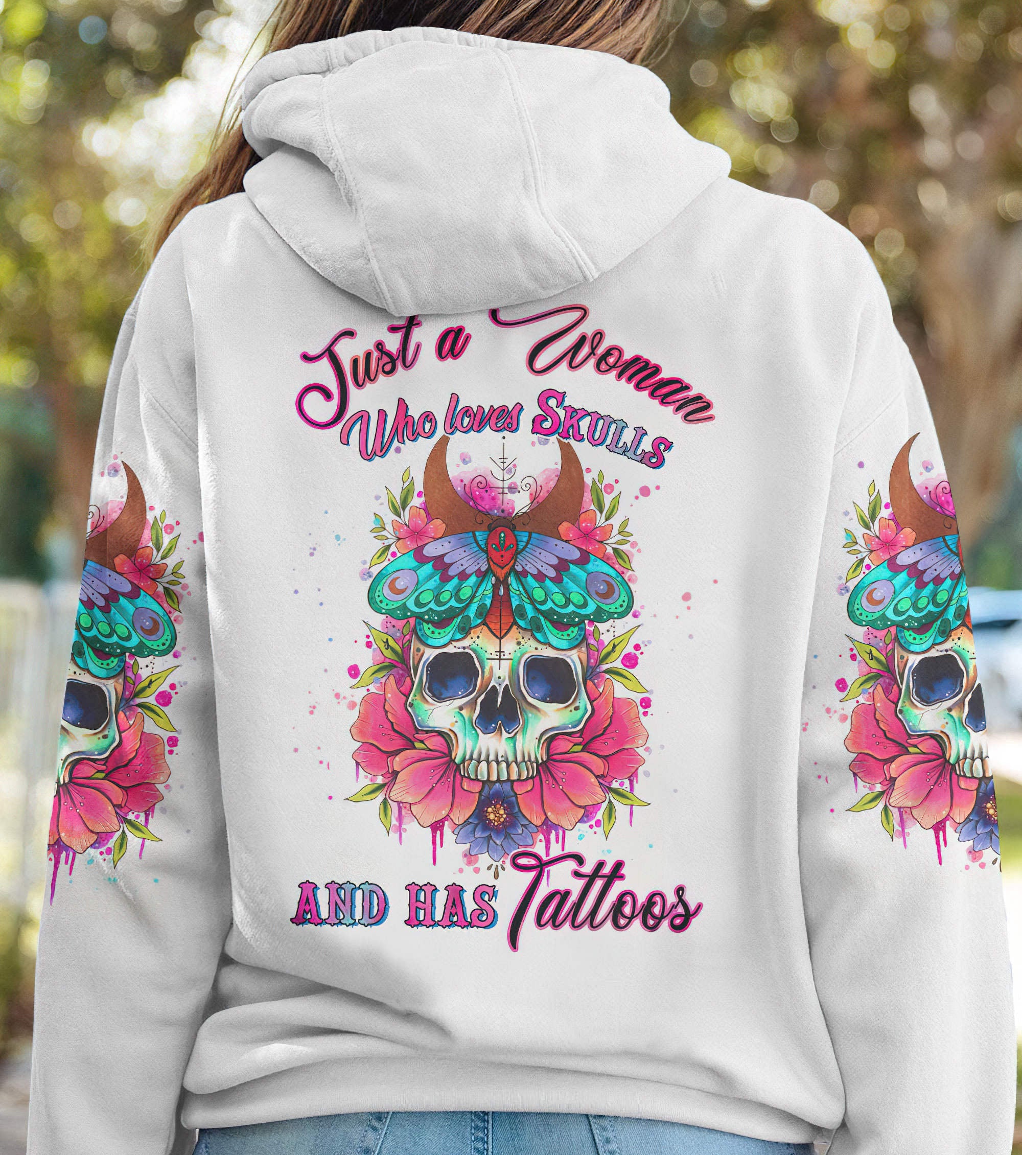 just-a-woman-who-loves-skulls-and-has-tattoos-all-over-print-1-hoodie